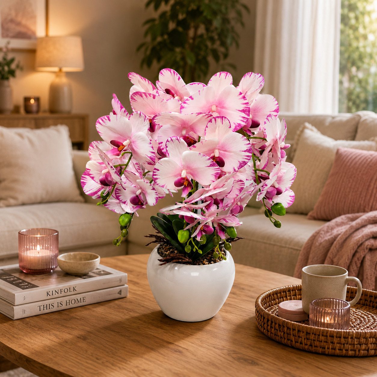 Kunstorchidee PASCH® Orchidee künstlich wie echt in Hochglanz-Keramiktopf Orchidee, PASCH, Hochglanz Keramiktopf – Bild 5 von 5