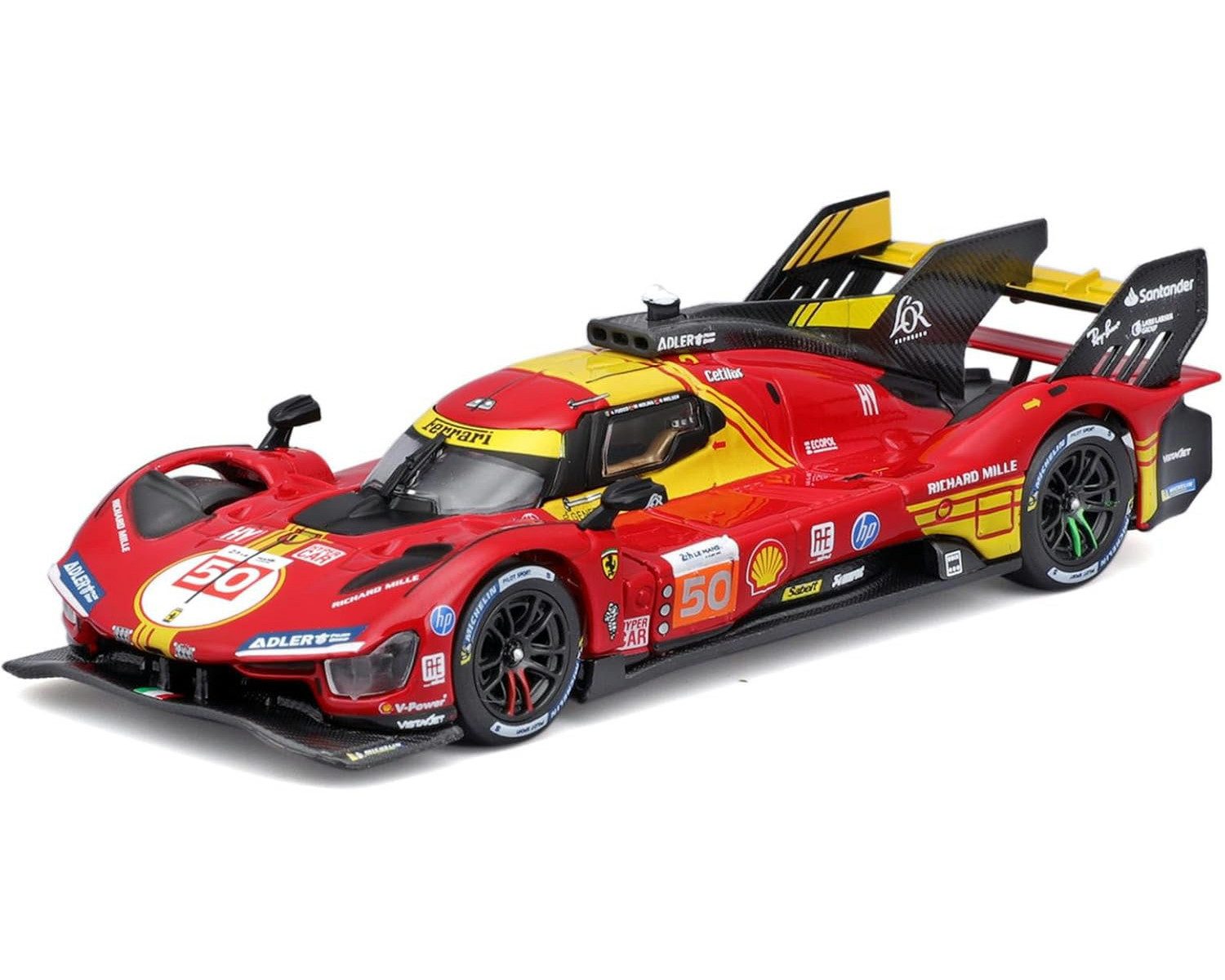 Bburago Modellauto Ferrari 499P LMH #50 '24 Hardcase, Maßstab 1:43, Modellauto, Sammler