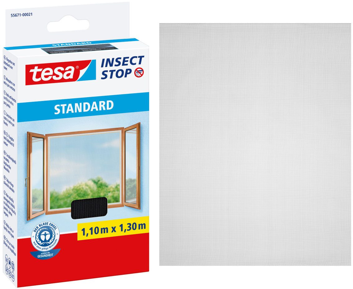 Insektenschutz-Fensterrahmen Insect Stop Standard Fliegengitter für Fenster - 1.1 m :1.3 m