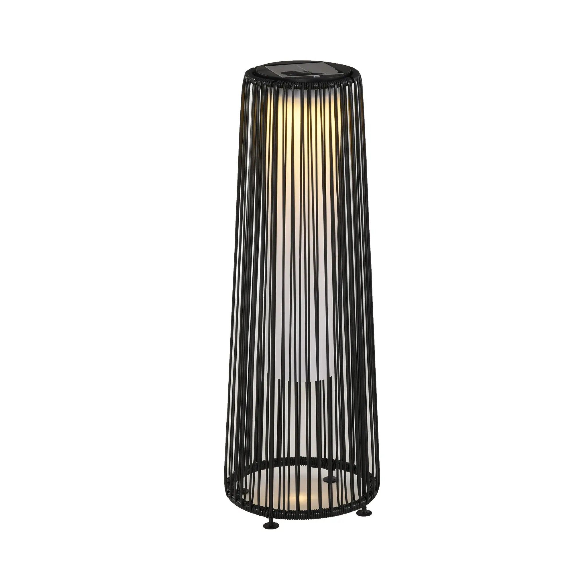 BlingBin LED Gartenleuchte Solarlampe Rattan mit günstig online kaufen