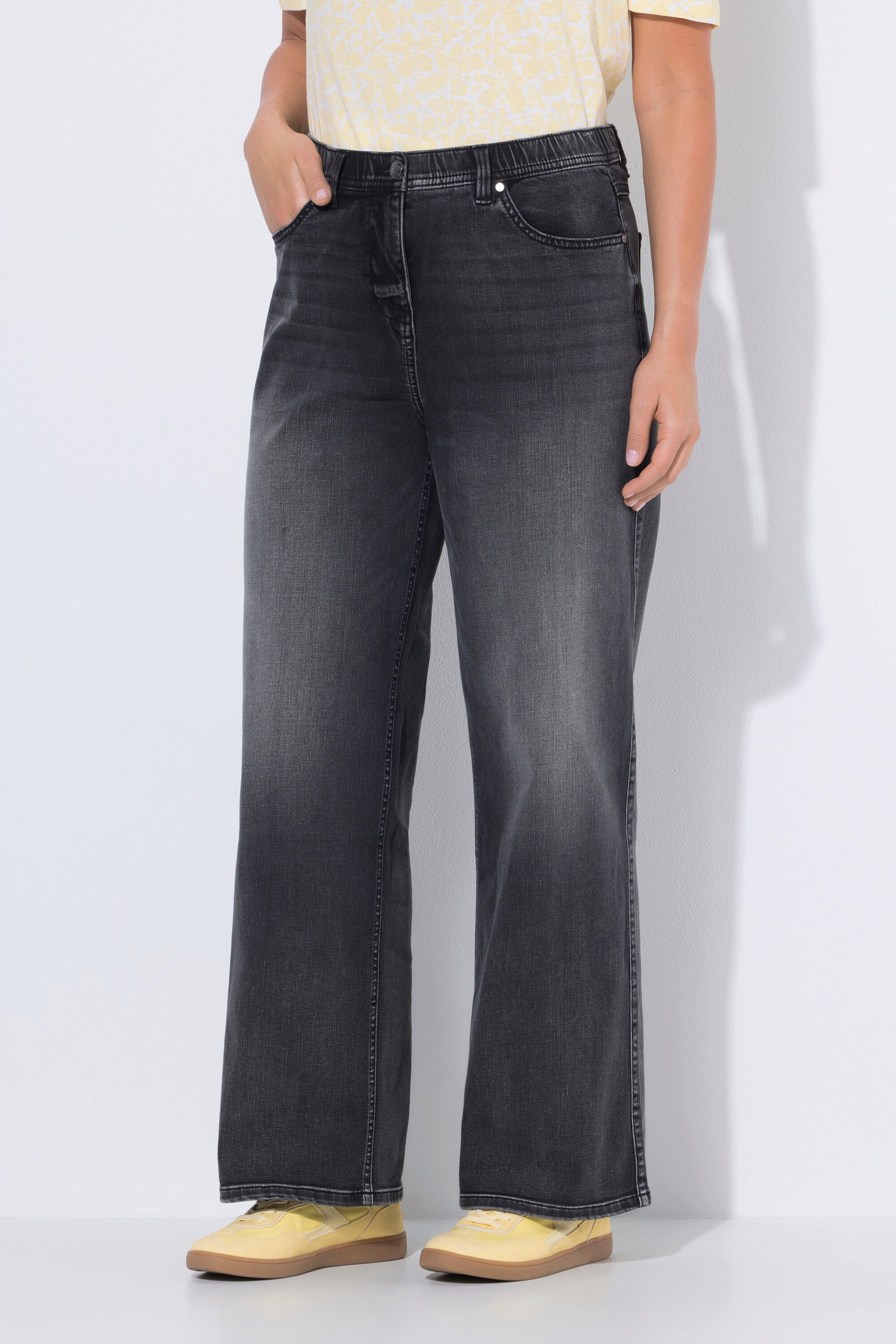 Regular-fit-Jeans Jeans Mary weites Bein Stretch 5-Pocket-Hose
