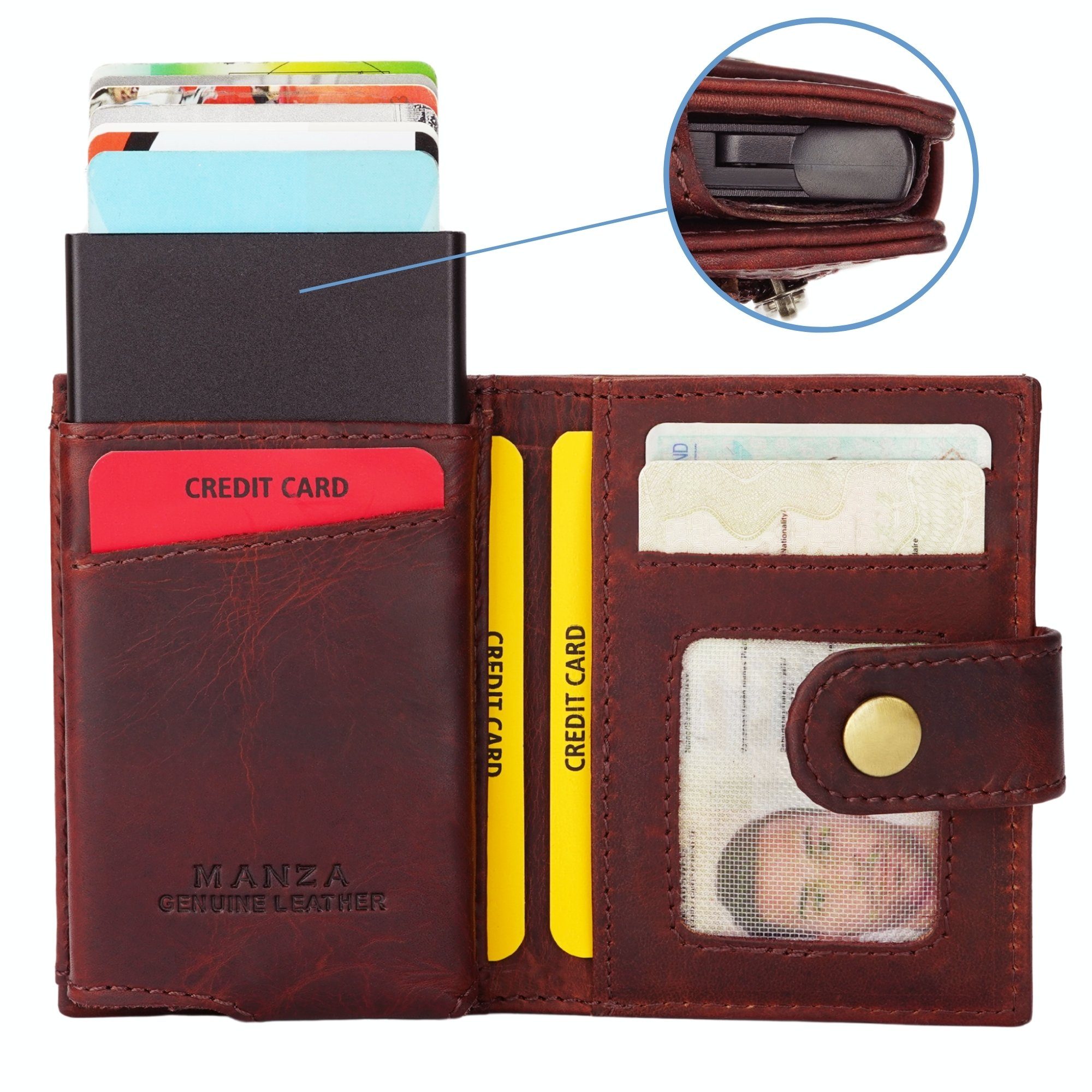Manza Mini Geldbörse Slim Wallet Geldbörse günstig online kaufen
