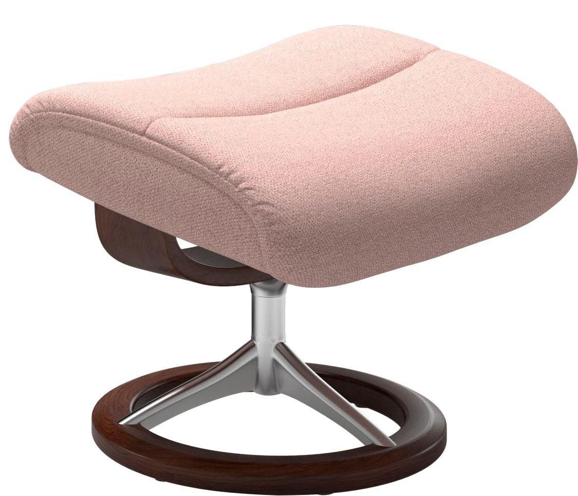 S,Gestell Relaxsessel Relaxsessel Base, Signature mit Braun View (Set, mit Stressless® Hocker), Größe