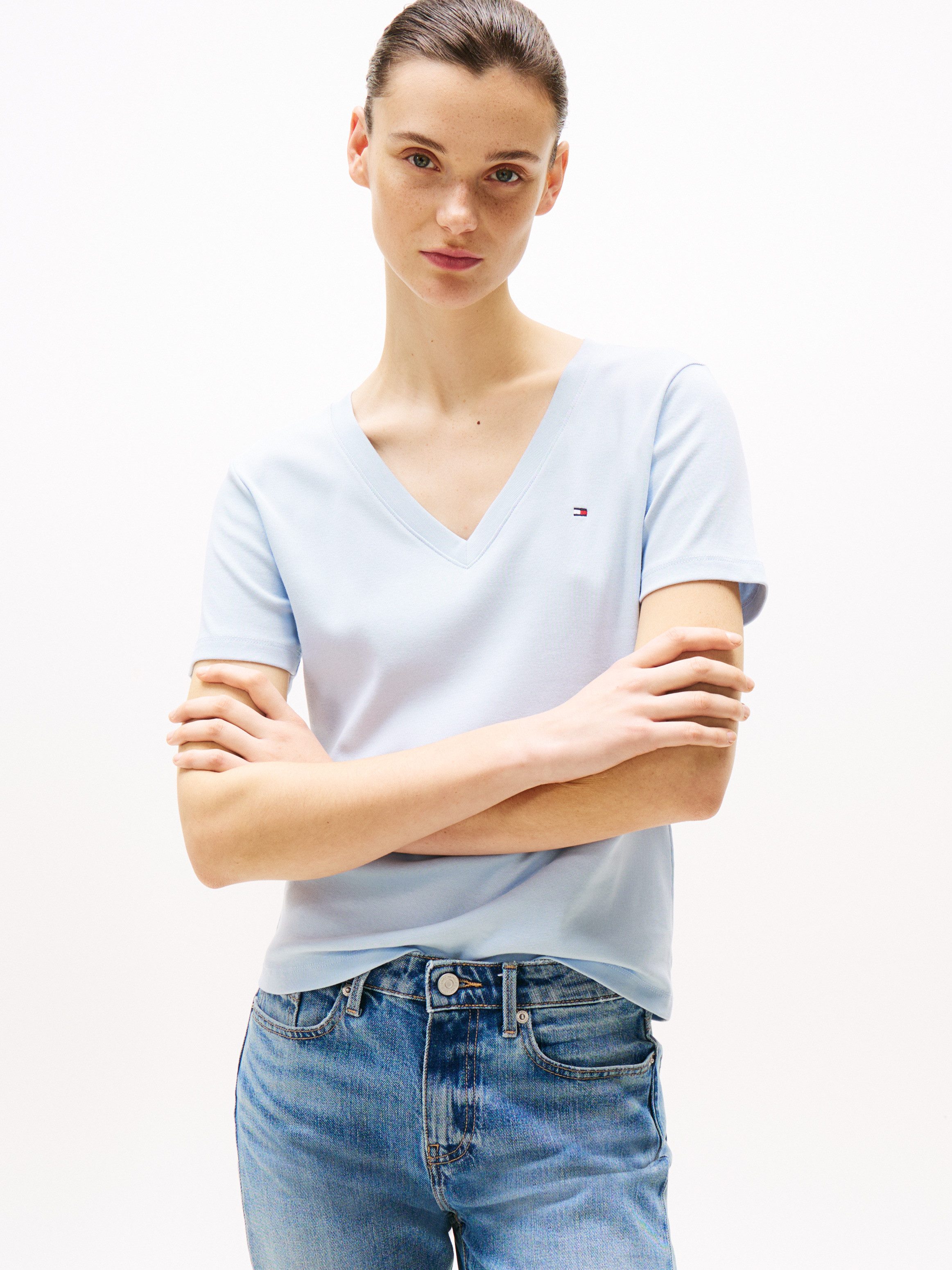 Tommy Hilfiger T-Shirt SLIM CODY V-NK günstig online kaufen
