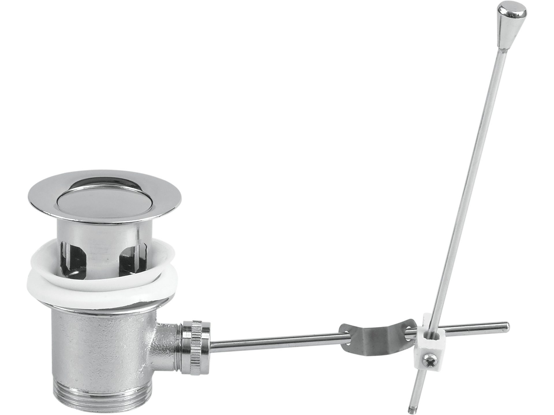 TRIZERATOP Waschbeckenstöpsel Automatischer Ablaufstopfen für Waschtisch, Messing, Chrom