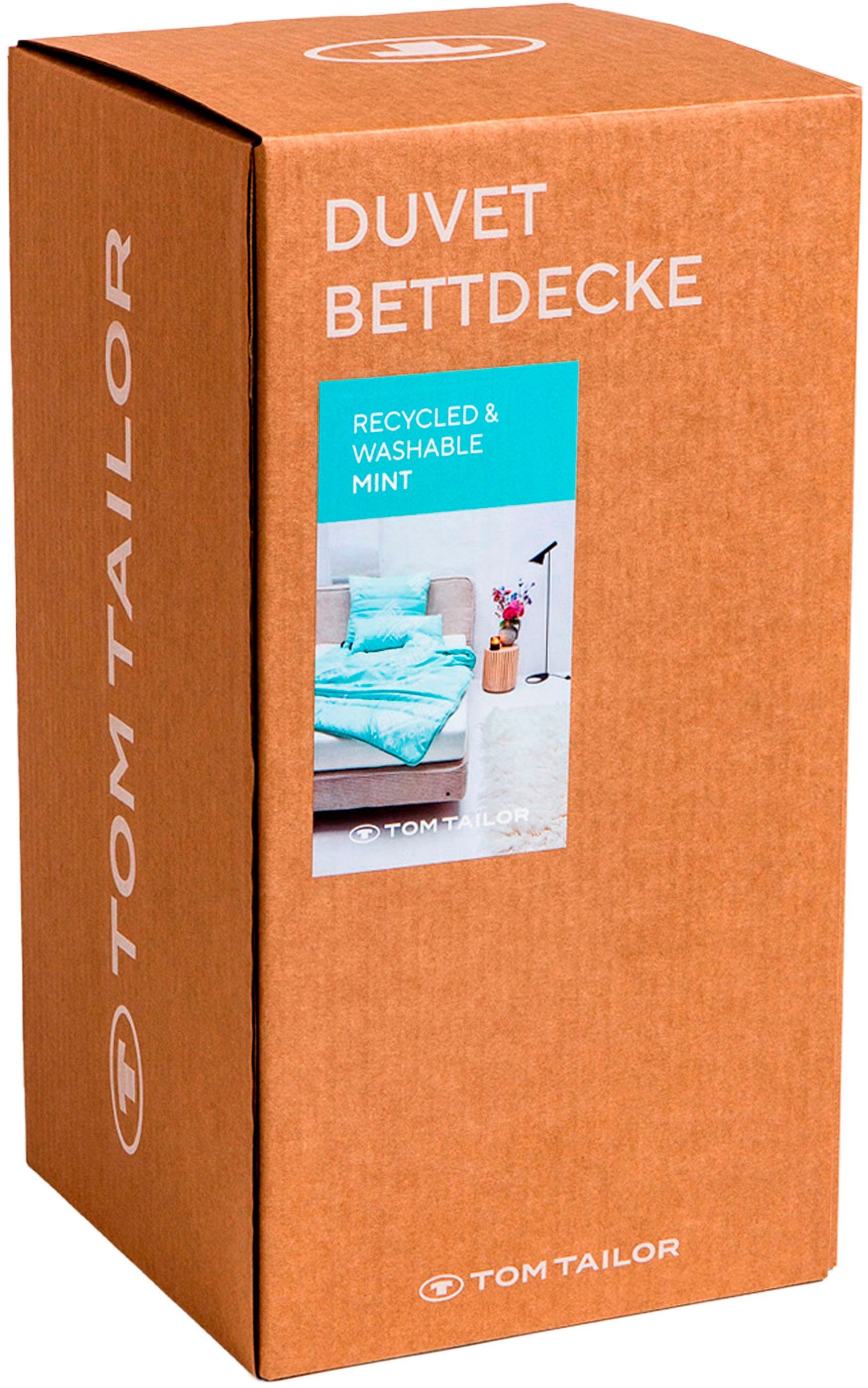 of Bettdecke TOM TAILOR Home mint Tom Tailor Colors, HOME Microfaserbettdecke,