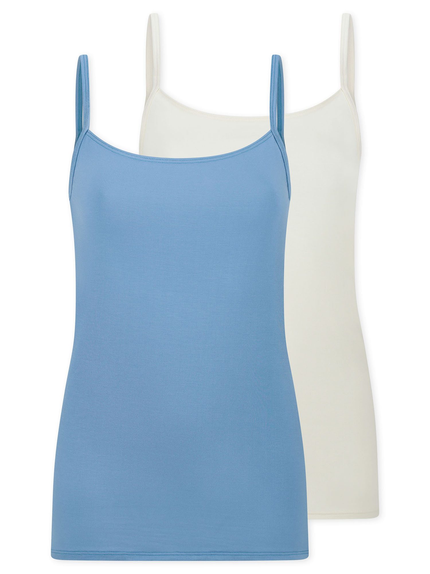 Schiesser Unterhemd Modal Essentials (2-St) Achselhemd, Tanktop, Unterziehshirt