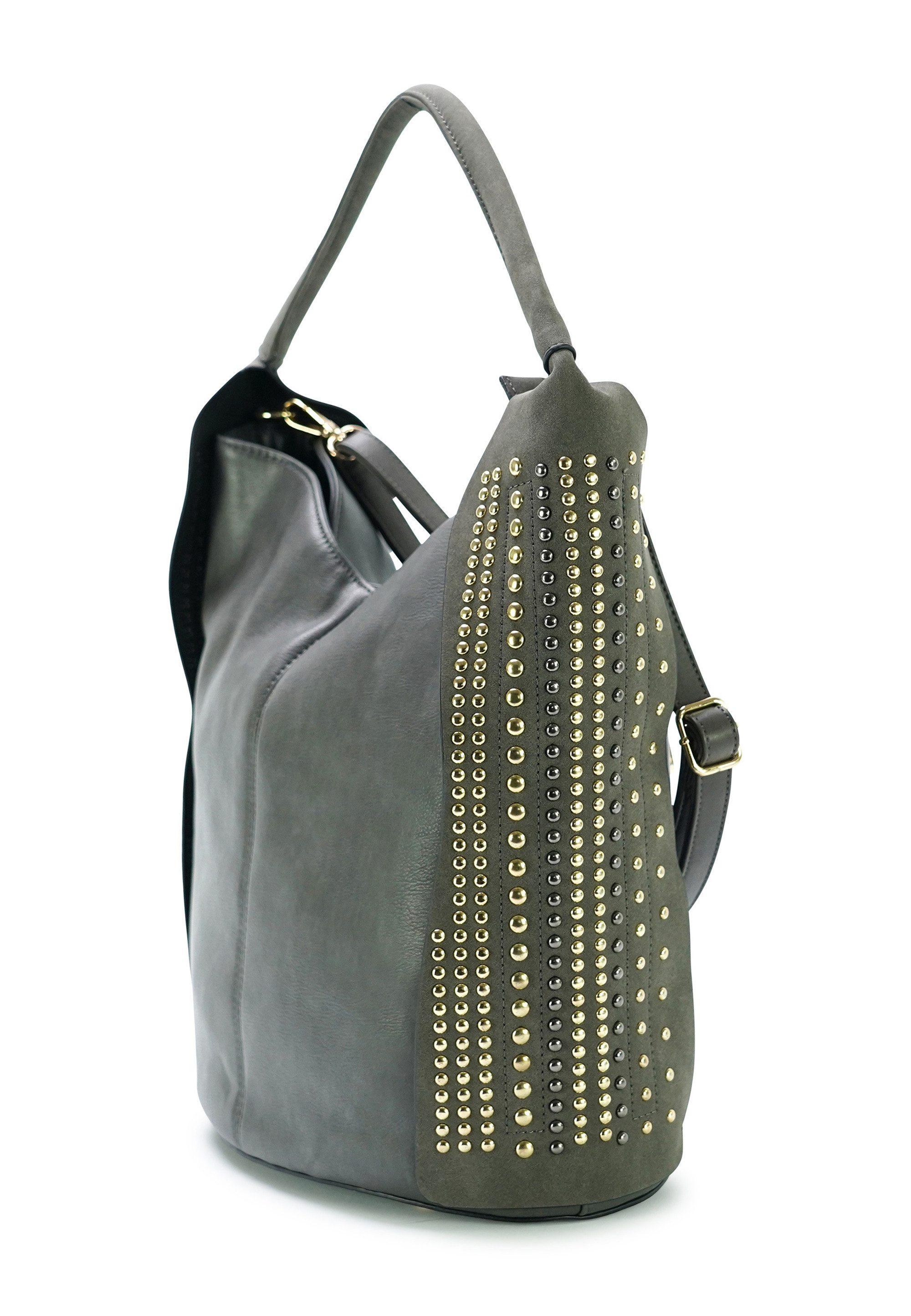 Harpa Henkeltasche VIRGINIA, mit Multicolor-Nietenverzierung