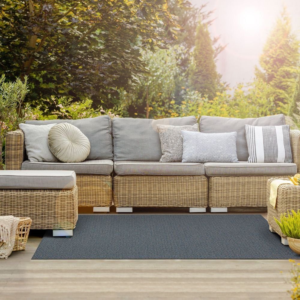 Outdoorteppich Design Chivasso, als Läufer, Teppich oder Bodenbelag, Karat, rechteckig, für Balkon, Terrasse und Garten
