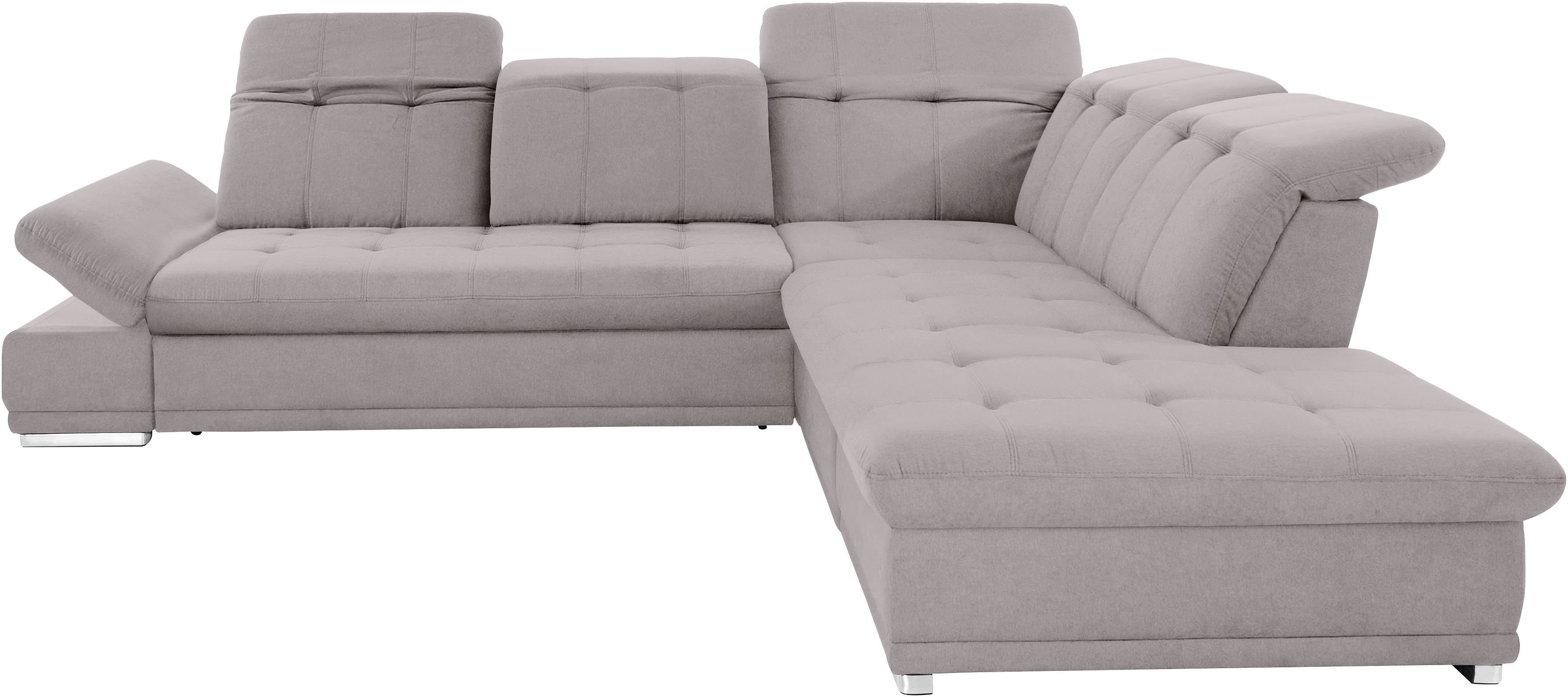 COTTA Ecksofa "Holiday L-Form mit Sitztiefen-, Armteil- und Kopfteilverstel günstig online kaufen
