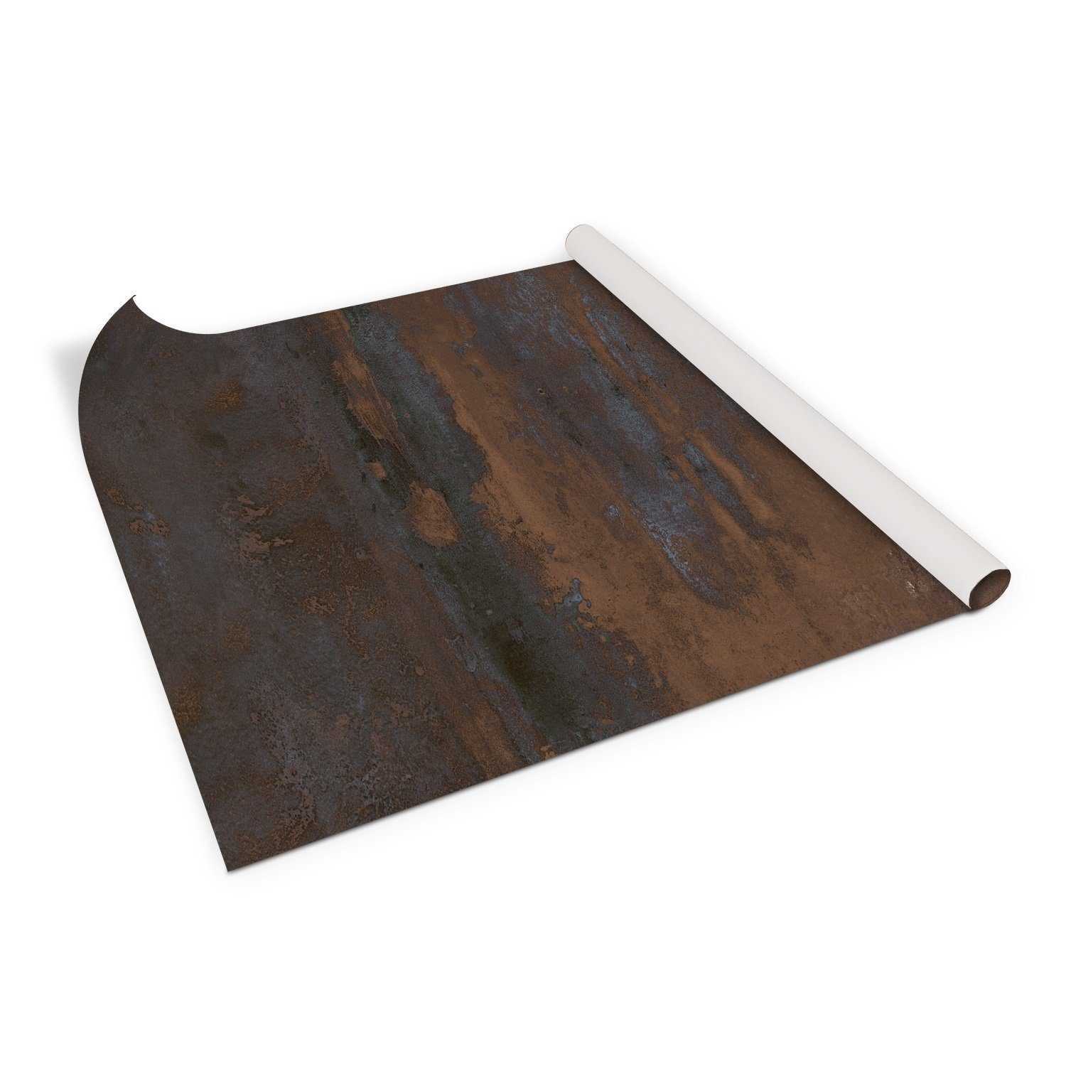 Tulup Möbelfolie Selbstklebende Klebefolie Dekofolie 100 cm x 50 cm Dekor Premium, Oberflächenempfehlung, Rechteckig, Abziehen und Aufkleben Rust Metal