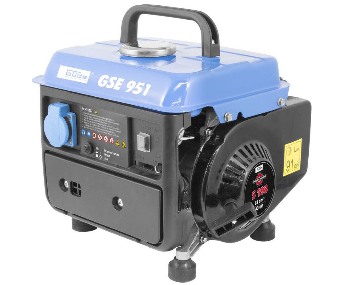 Güde Stromerzeuger Mobiler Güde Stromerzeuger GSE 951 – Perfekt für Camping Baustellen, 1 in kW