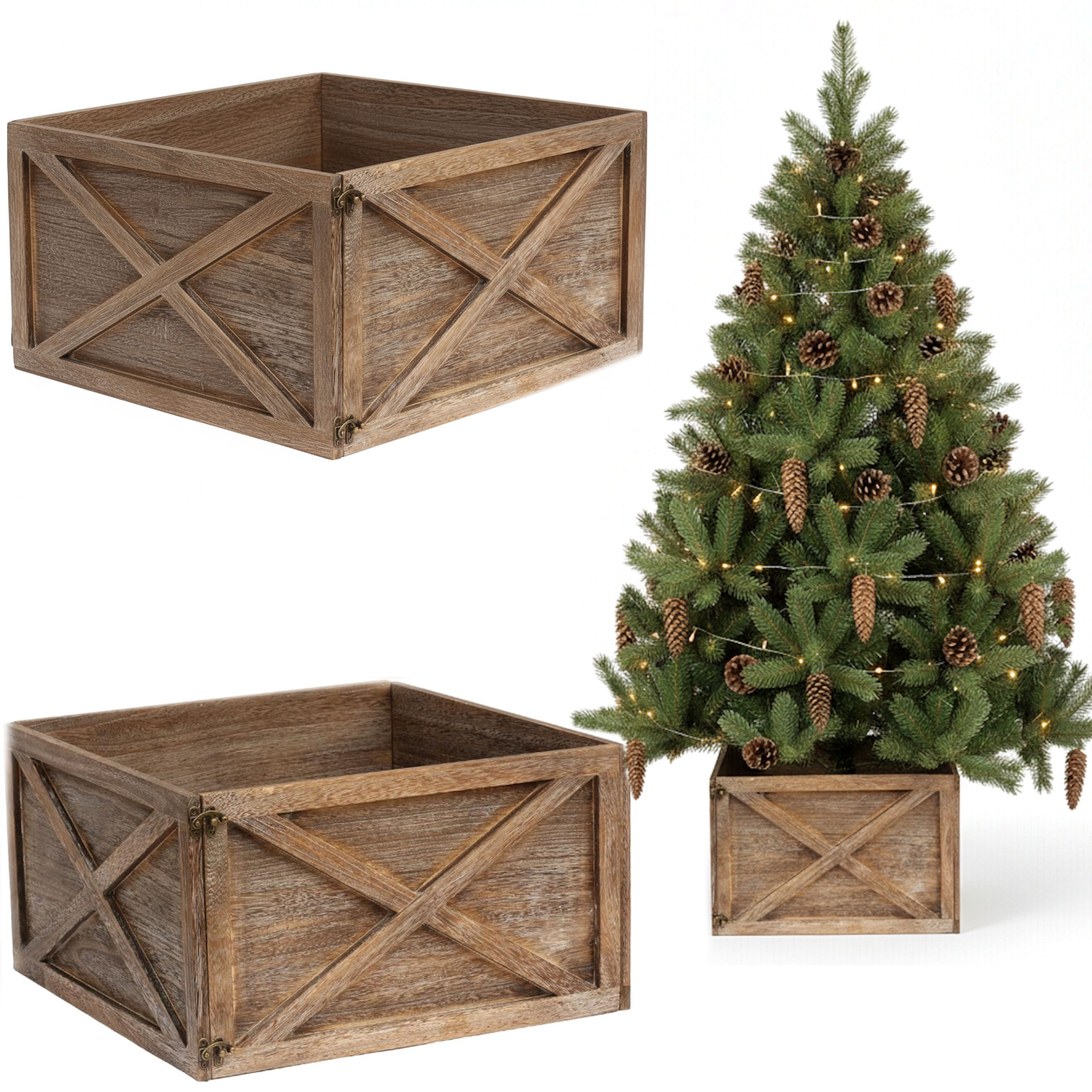 COIL Weihnachtsbaumdecke Weihnachtsbaumabdeckung, Weihnachtsbaumrock, Weihnachtsbaumständer, oval, rechteckig, Durchmesser ab 56 cm