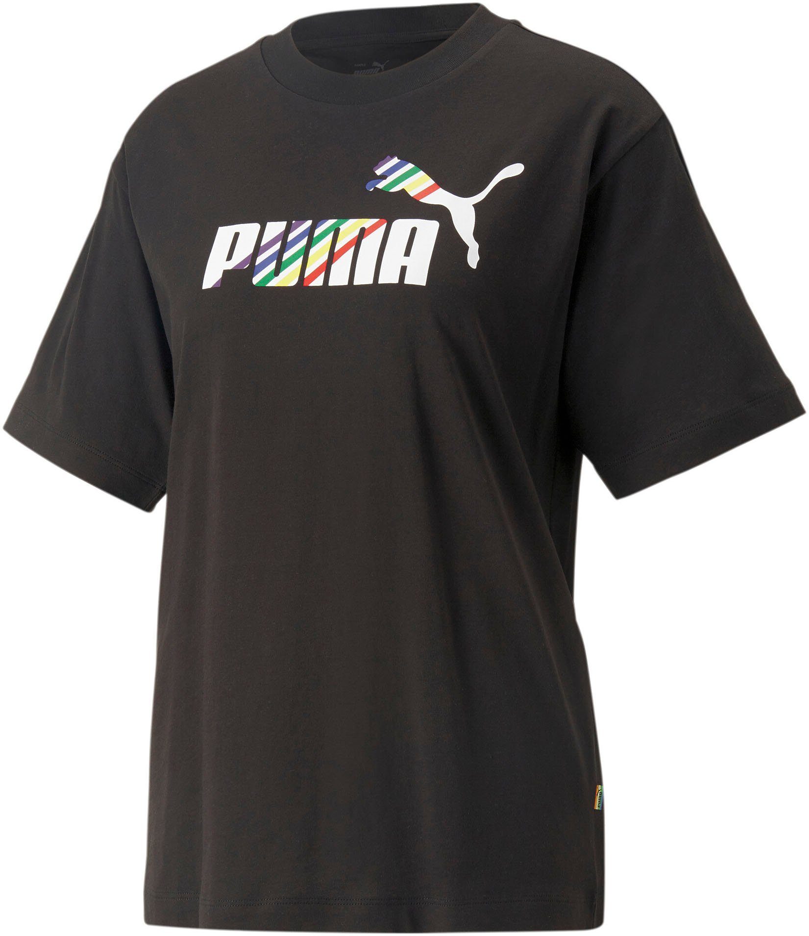 PUMA T-Shirt ESS+ LOVE IS Tee Relaxed schwarz LOVE