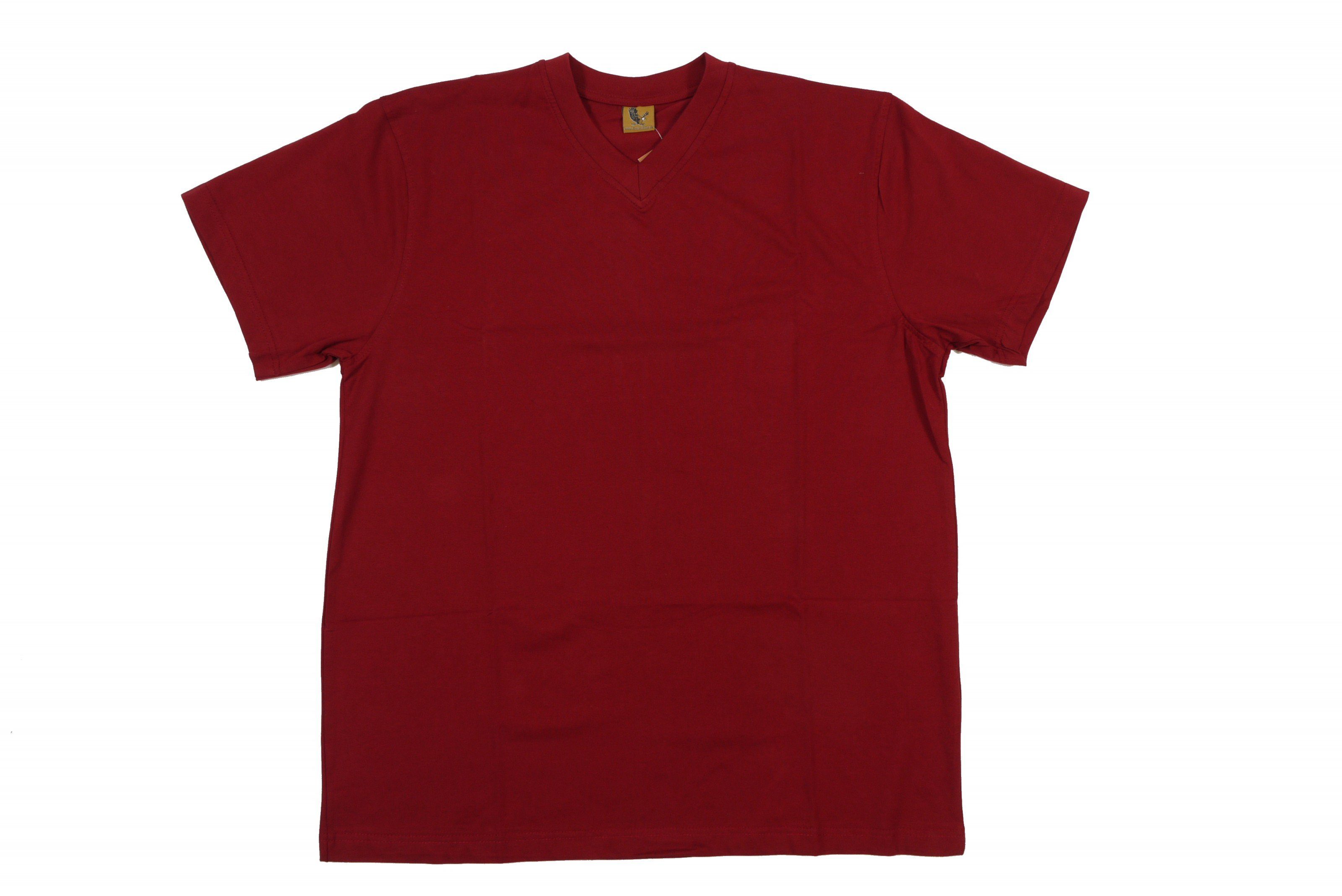 ABRAXAS V-Shirt V-Neck T-Shirt von Abraxas in Herren- Übergröße bis 12XL, weinrot
