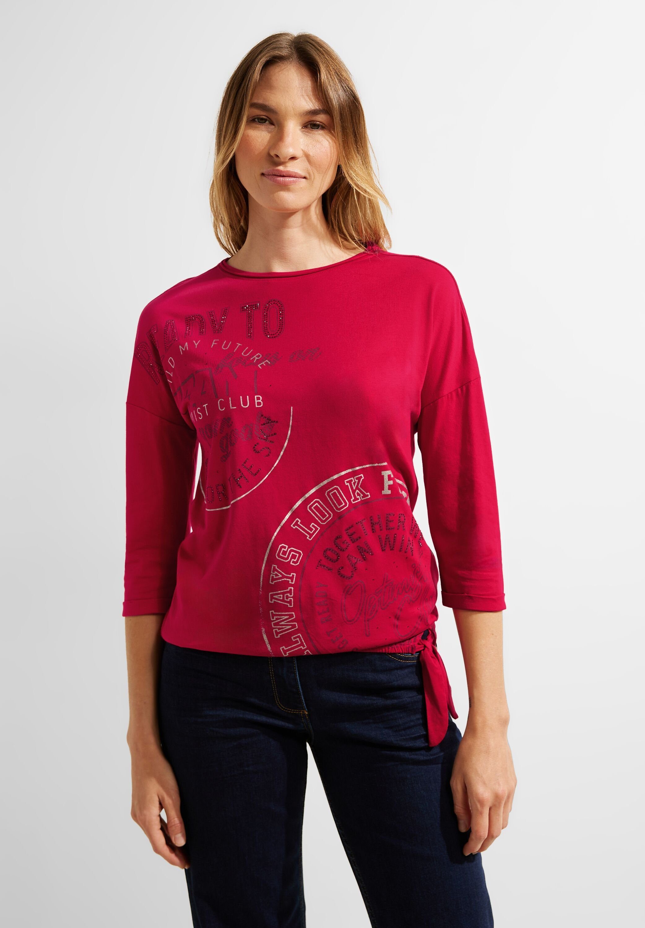 Cecil 3/4-Arm-Shirt casual red