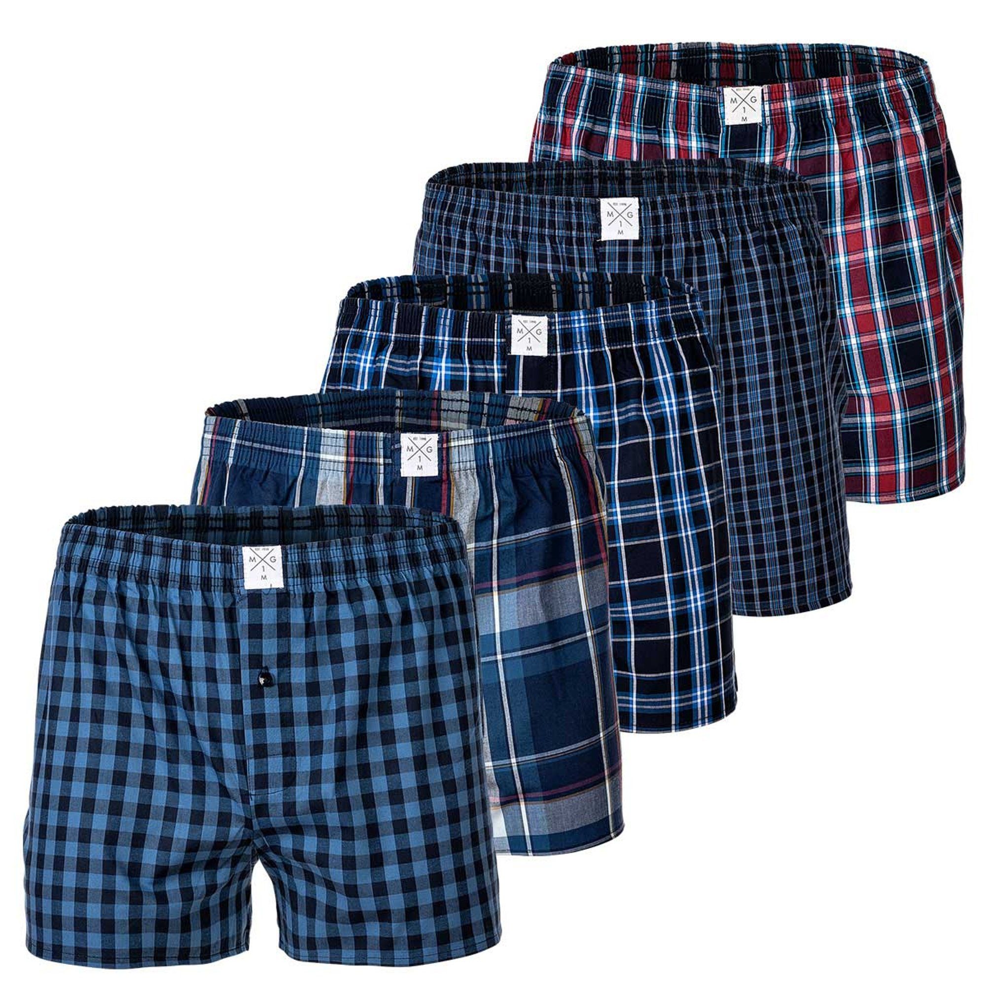 Boxershorts Herren Web-Boxershorts 5er Pack Baumwolle