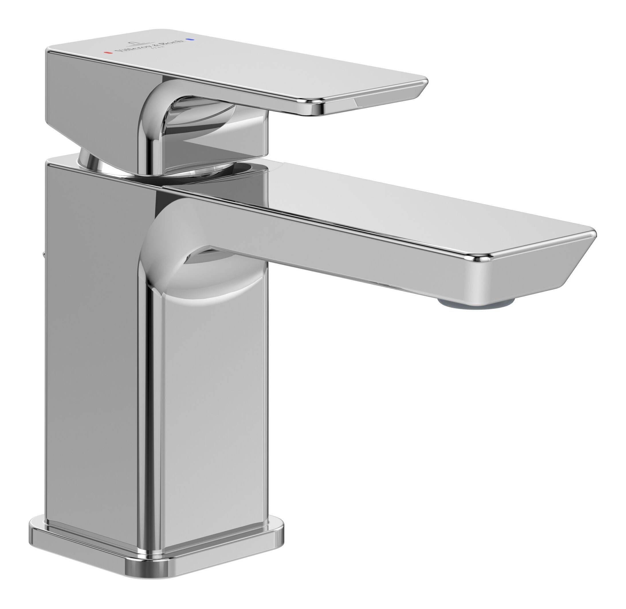 Villeroy & Boch Waschtischarmatur Subway 3.0 80, mit Zugstangen-Ablaufgarnitur, Standmontage