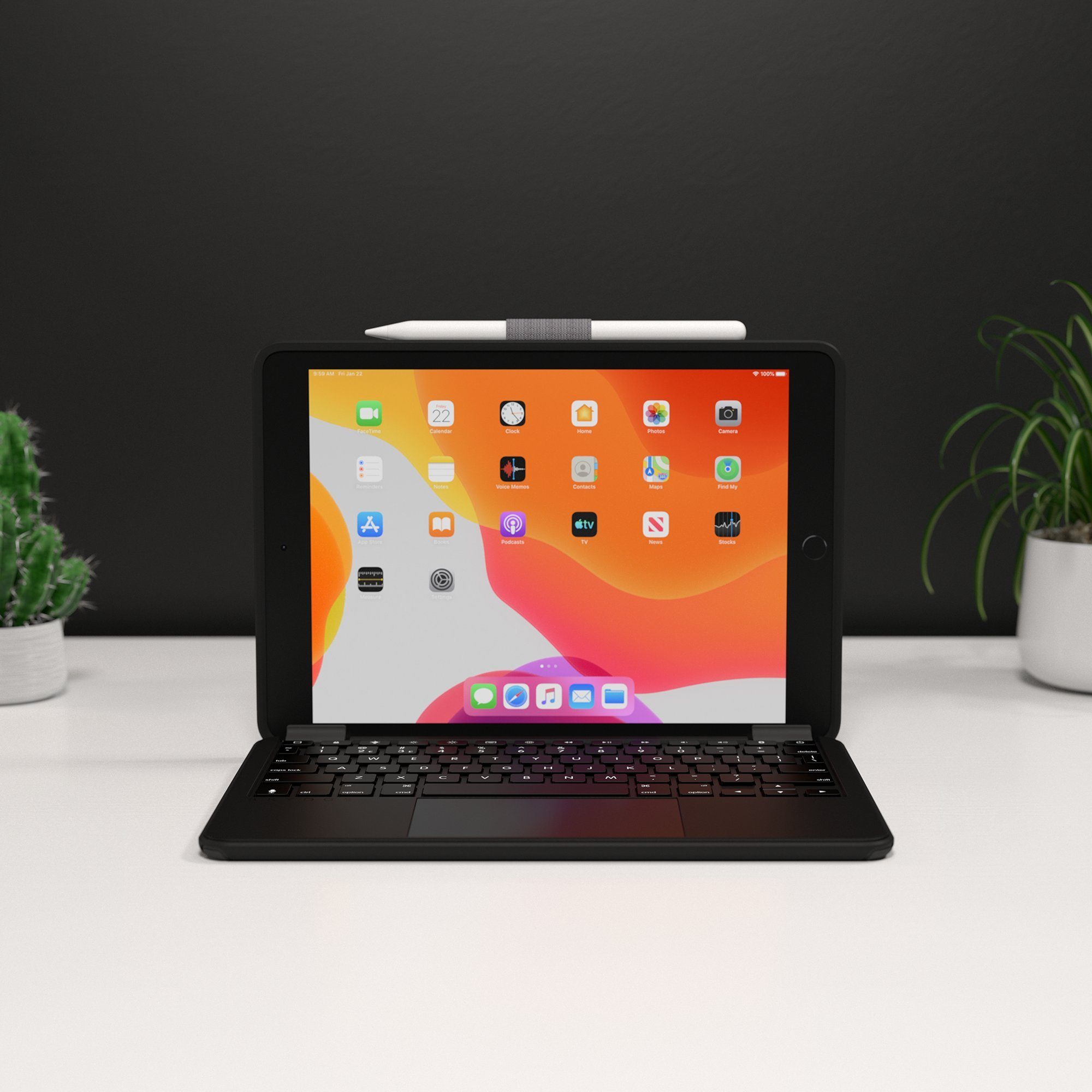Trackpad und Tastatur deutsches Layout QWERTZ) 10.2 7. 2021, Gen) iPad-Tastatur 2019 Max+ OtterBox 8. für (mit BRYDGE iPad 2020, Cover, (9., und