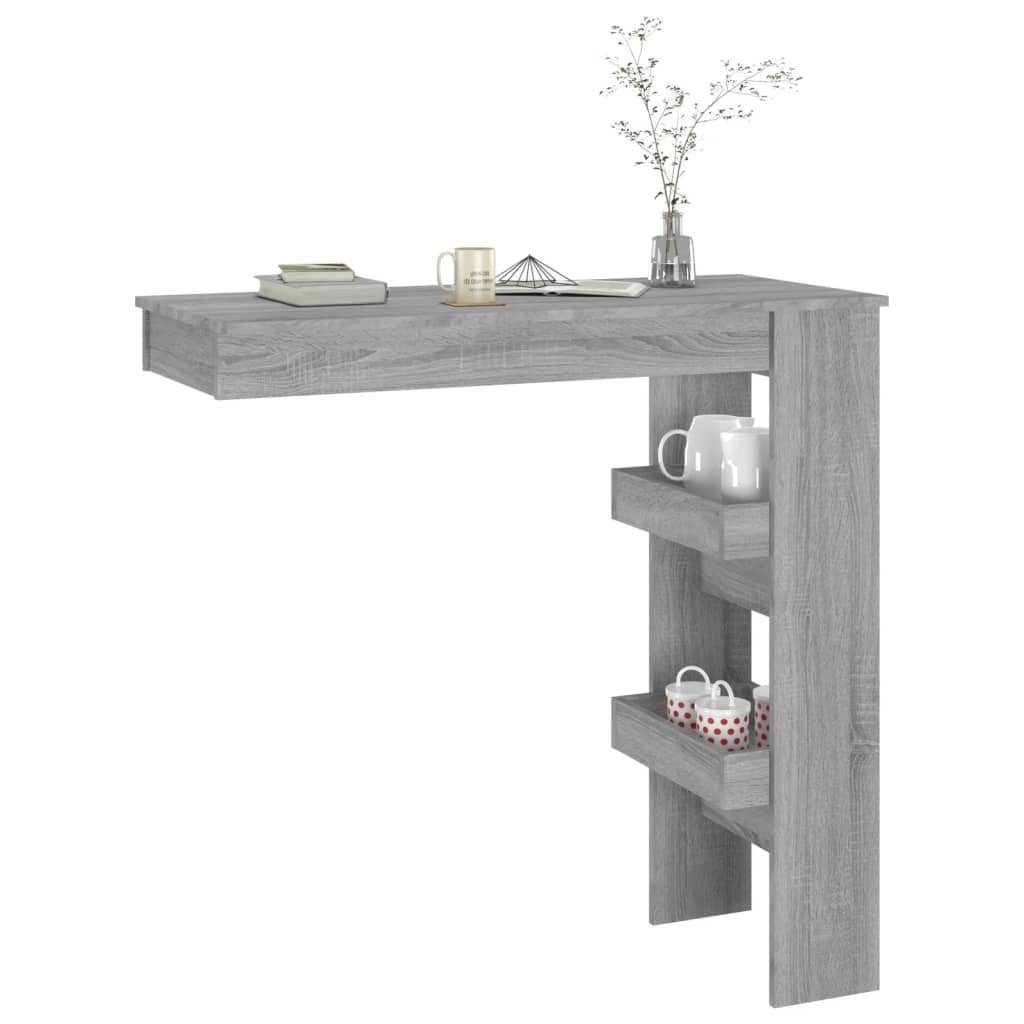 furnicato Esstisch Wand-Bartisch 102x45x103,5 Grau Holzwerkstoff cm (1-St) Sonoma