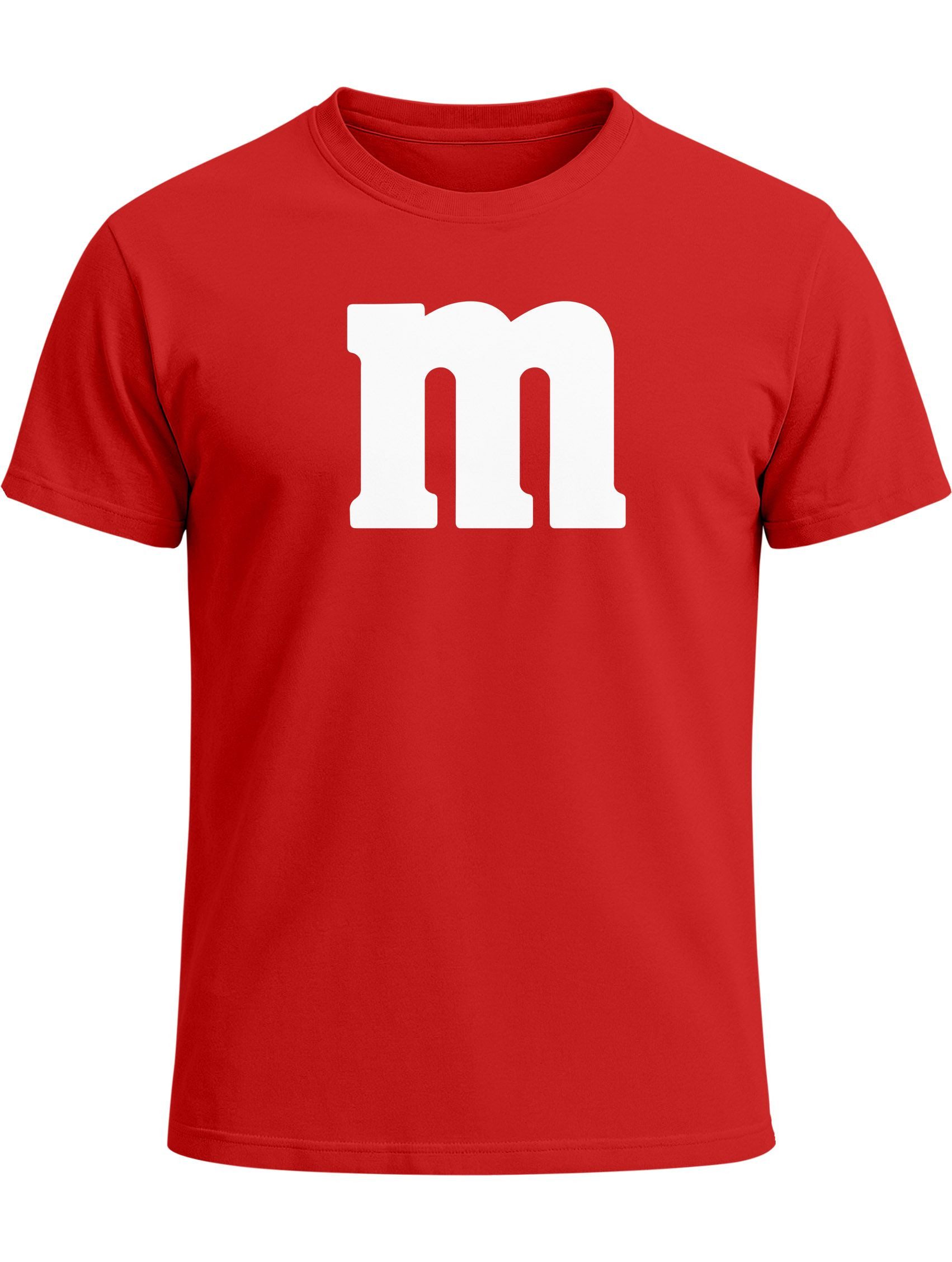 MoonWorks Print-Shirt Herren T-Shirt Gruppen-Kostüm M Aufdruck Kostüm Fasching Karneval mit Print