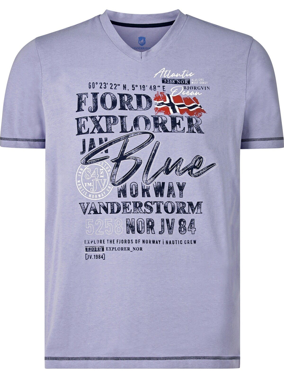 Jan Vanderstorm T-Shirt NORDGER aus reiner Baumwolle