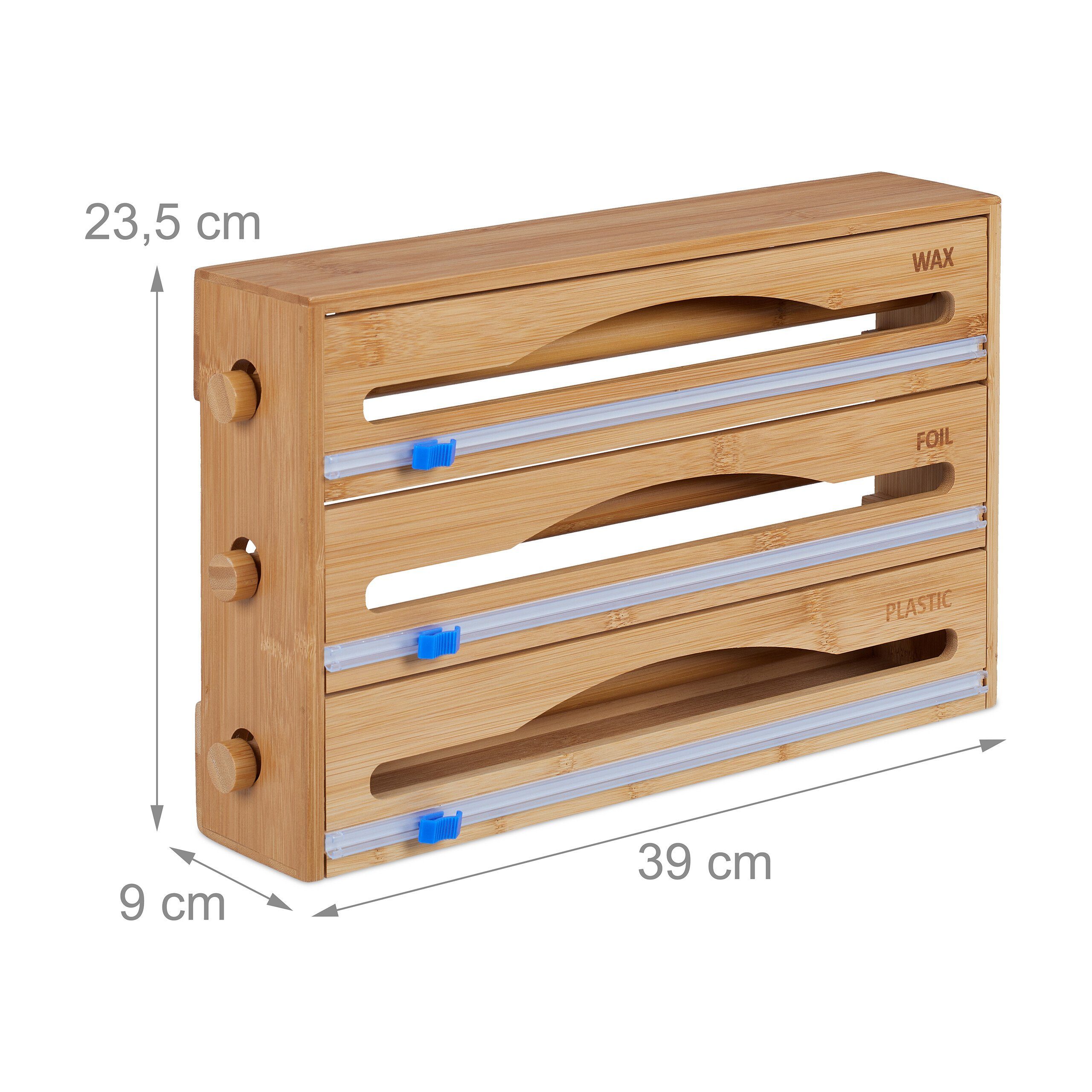 relaxdays Folienspender 3 in 1 Folienspender, (1-St) – Bild 4 von 5