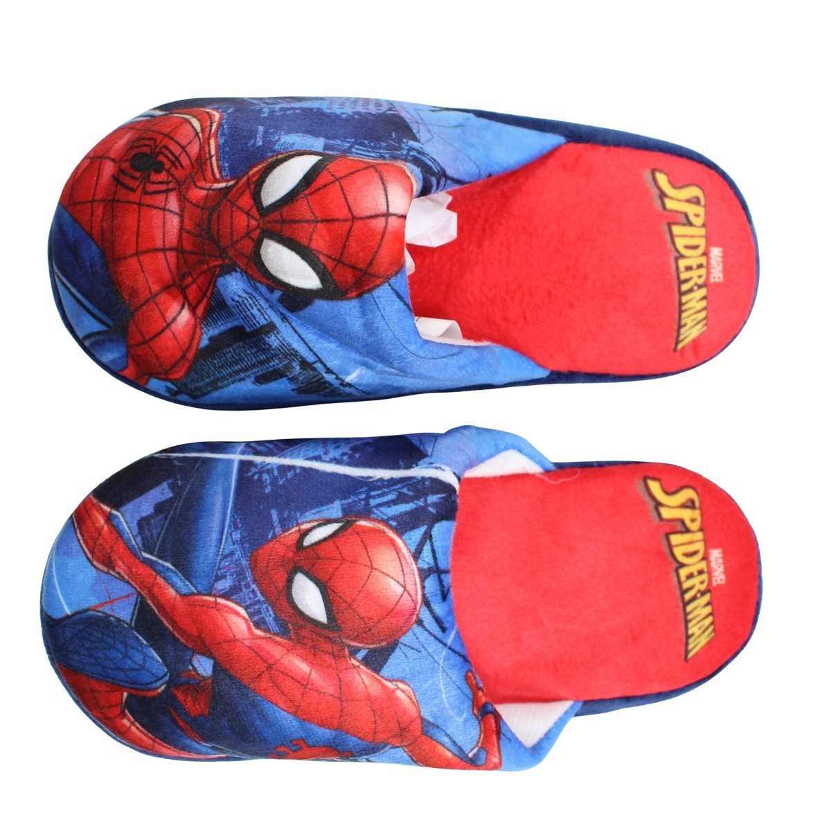 MARVEL Marvel Spiderman Kinder Jungen Hausschuhe Slipper Pantoffel Gr. 28 bis 34