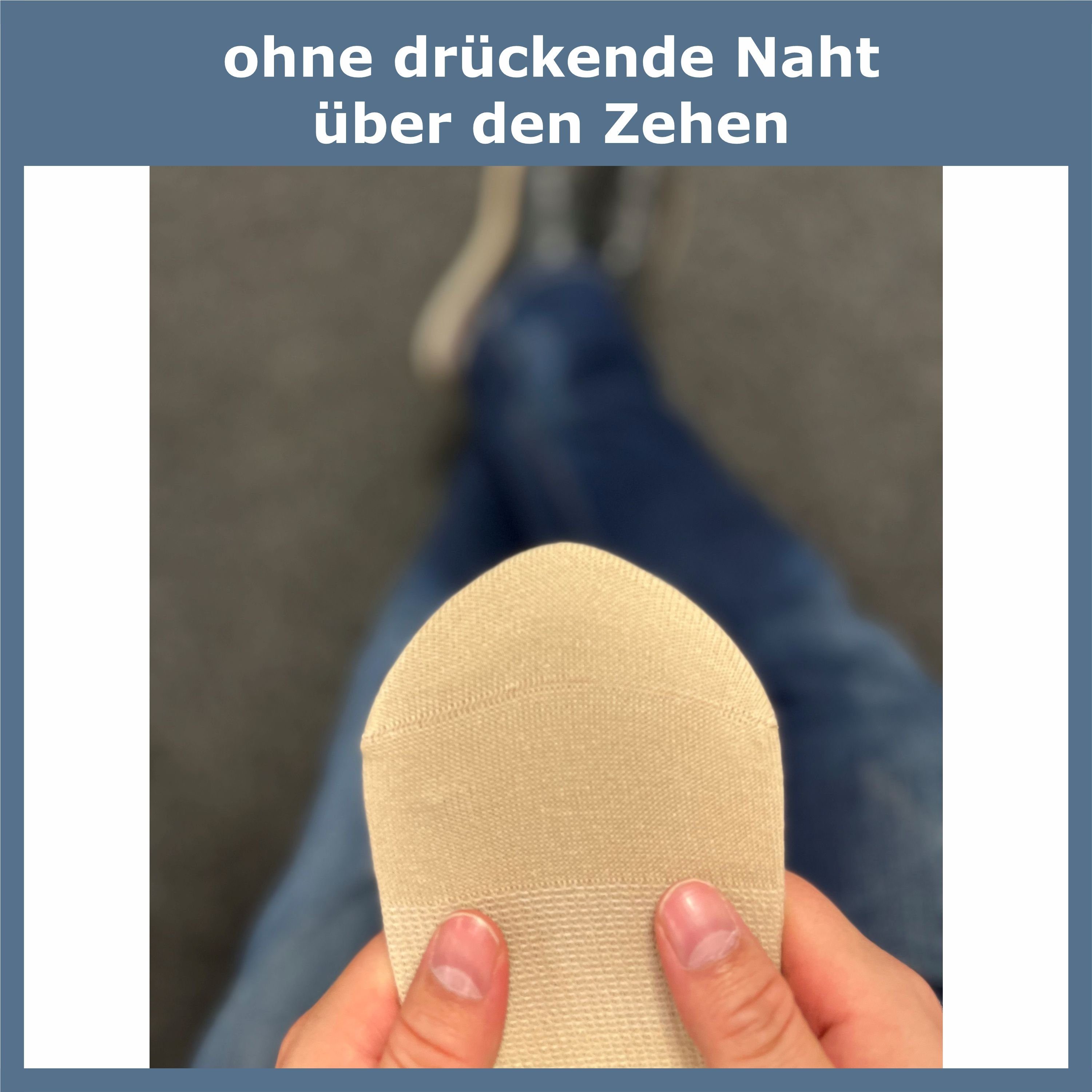 GAWILO Kompressionsstrümpfe zum Reisen, Sport oder lange Sitzen für Damen & Herren (4 Paar) Venenfreundlich dank spezieller Strickkonstruktion – Bild 4 von 5