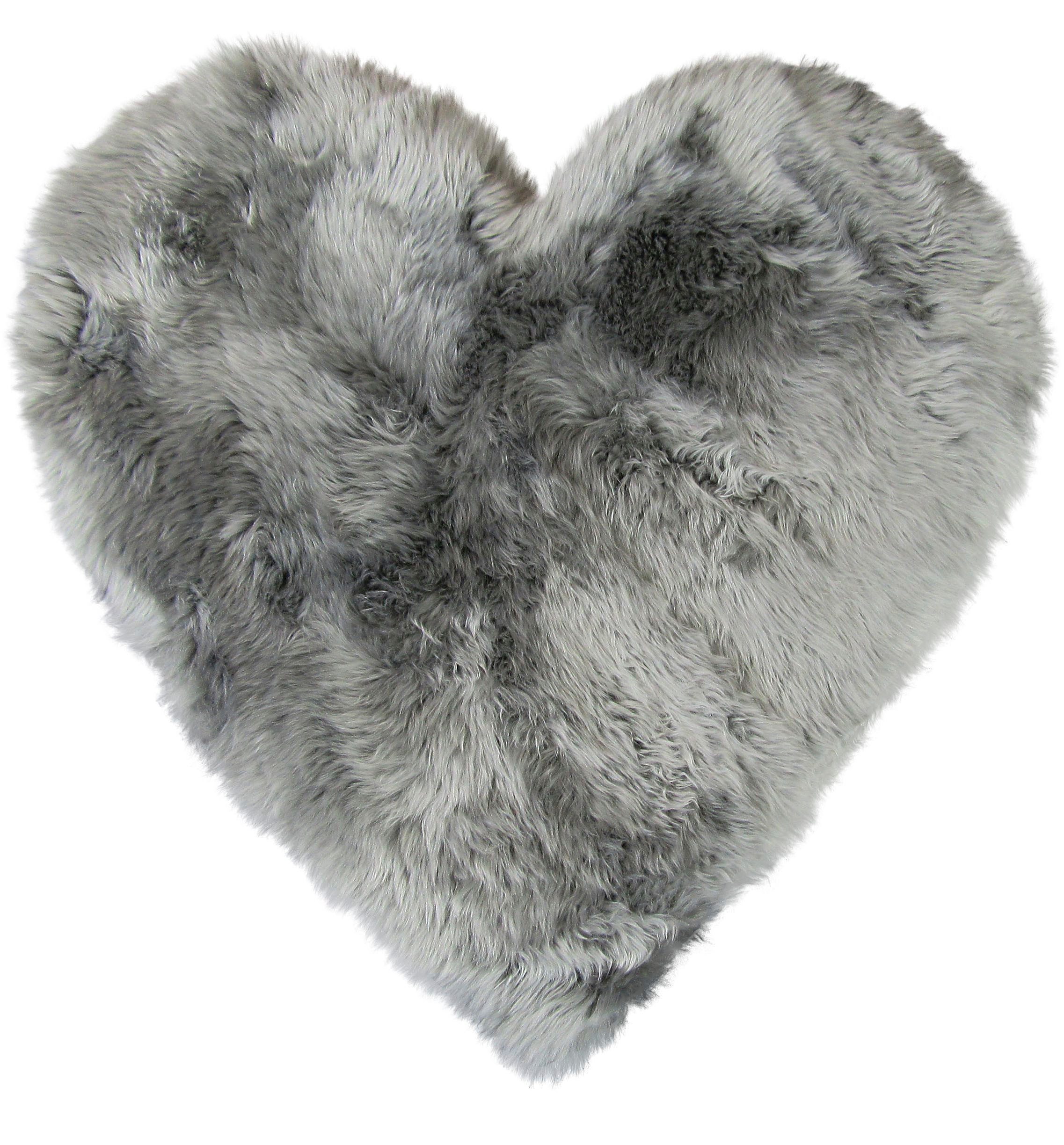 Heitmann Felle Fellteppich Spielteppich Herz - Lammfell farbig, Premium Qualität, herzförmig, Höhe: 60 mm, echtes Austral. Lammfell, besonders dicht & weich