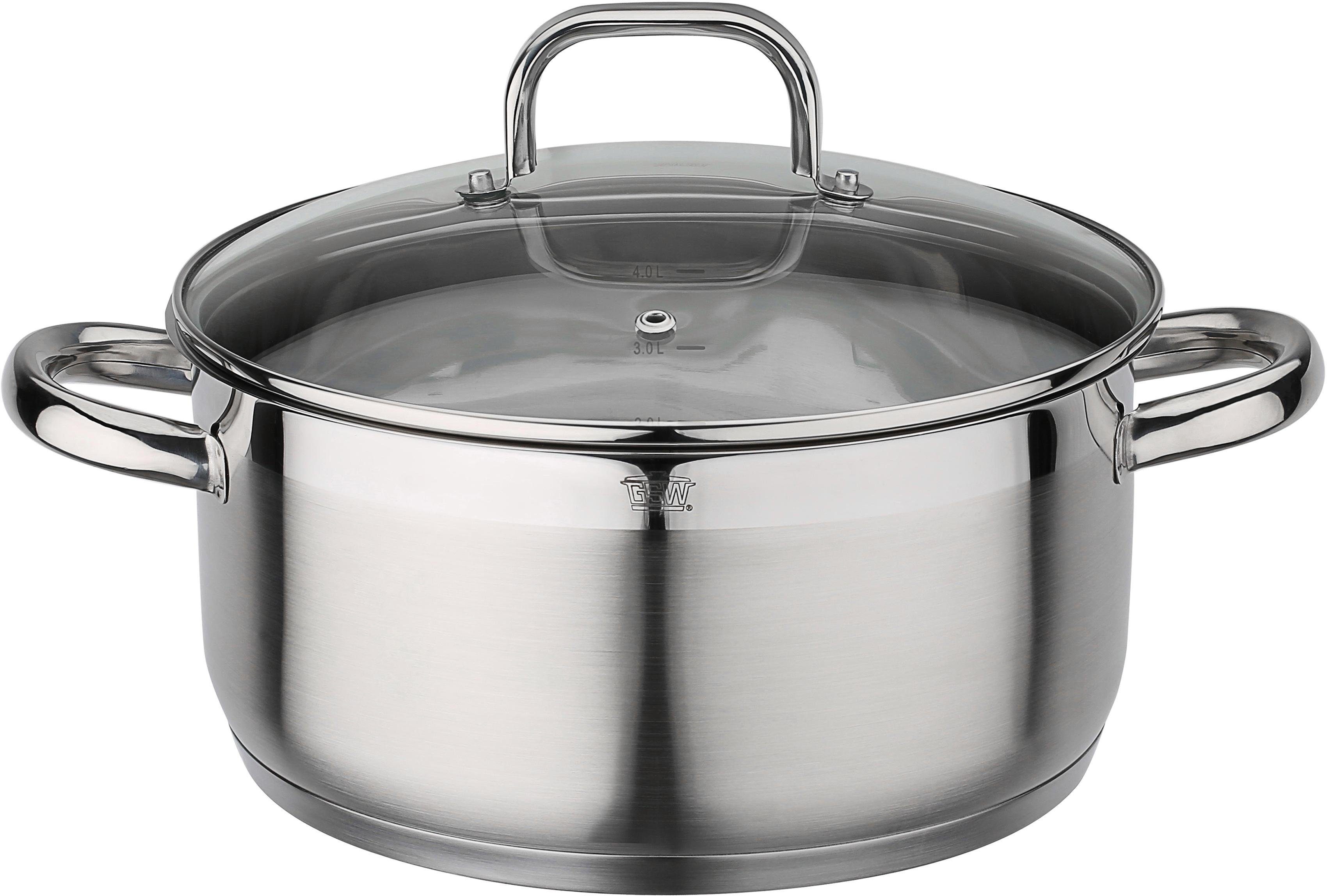 GSW Bratentopf Fogo, Edelstahl 18/8 (1-tlg), Induktion