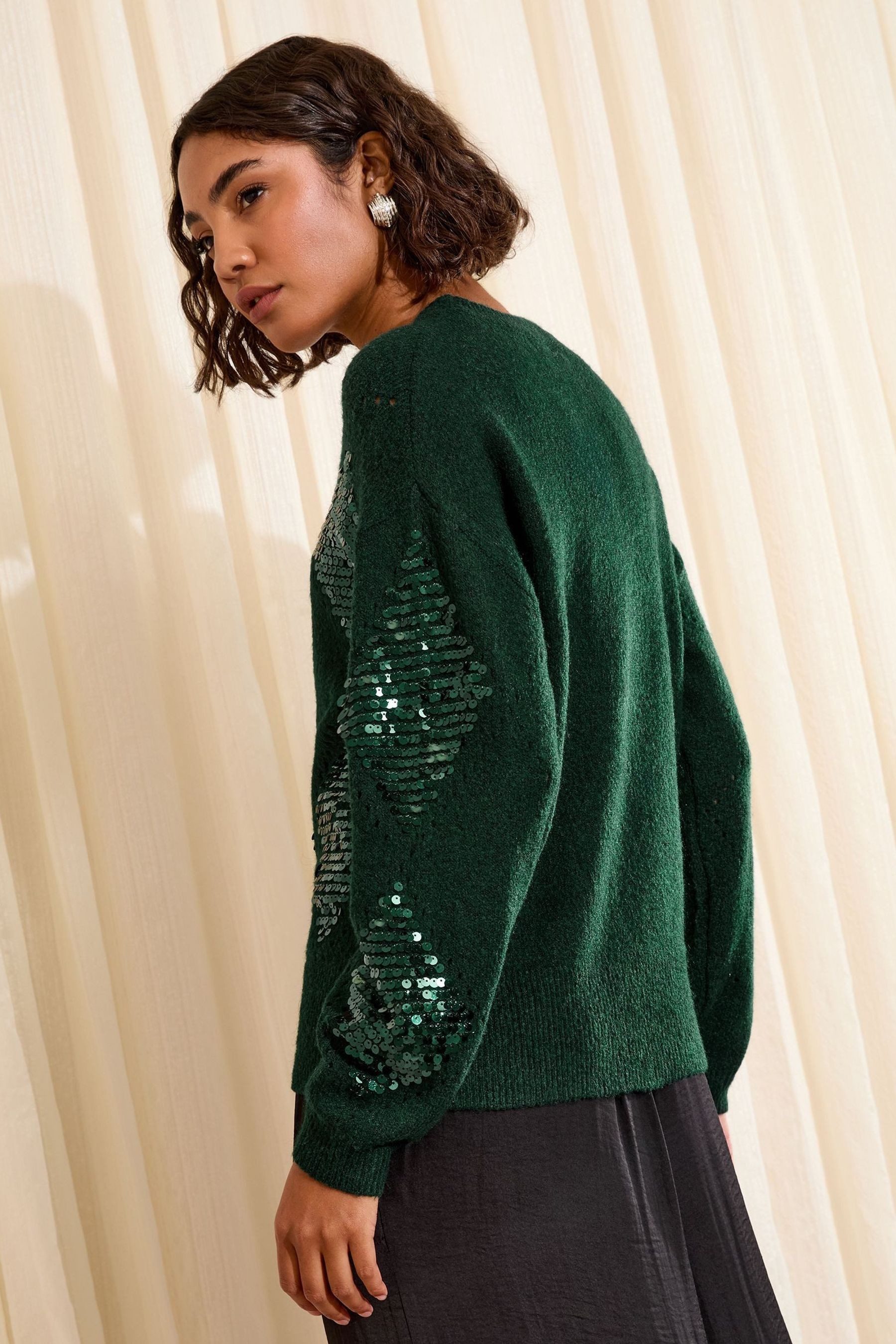 Friends Like These Strickpullover Friends Like These Pailletten-Argylepullo günstig online kaufen