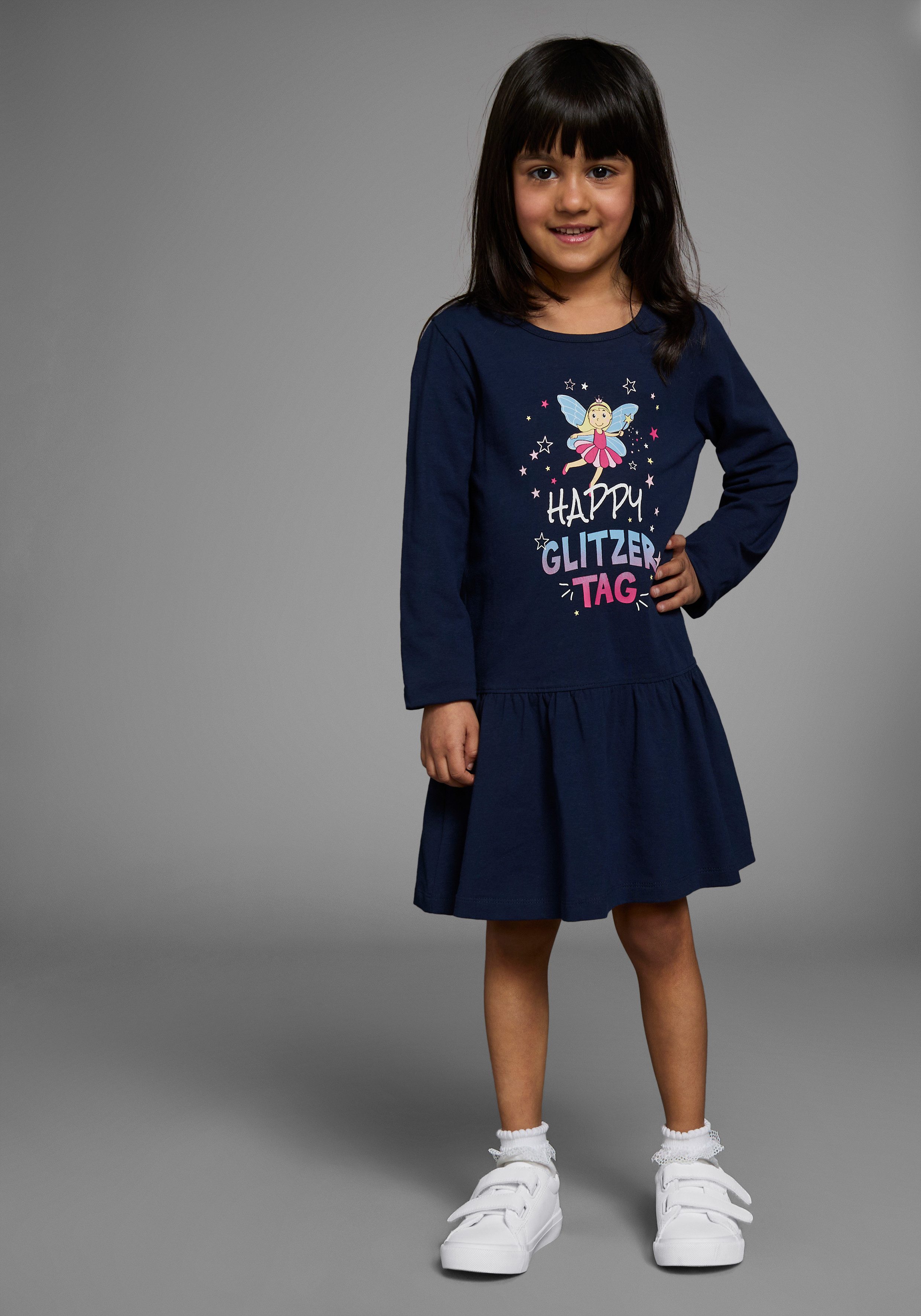 Jerseykleid HAPPY GLITZER TAG