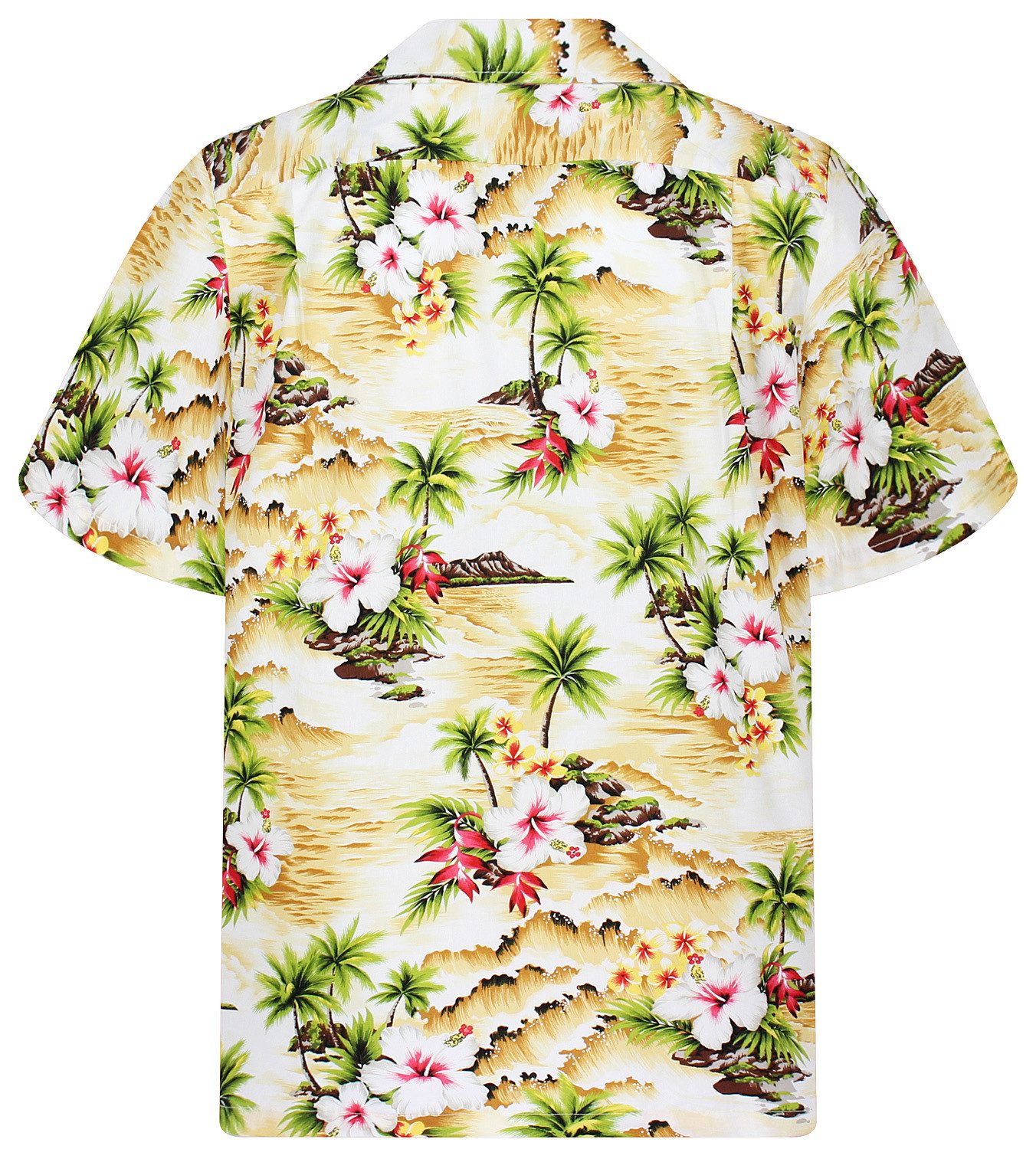 Pacific Legend Hawaiihemd Welle Original Hawaiihemd mit 100% Kokosnuss-Knöp günstig online kaufen