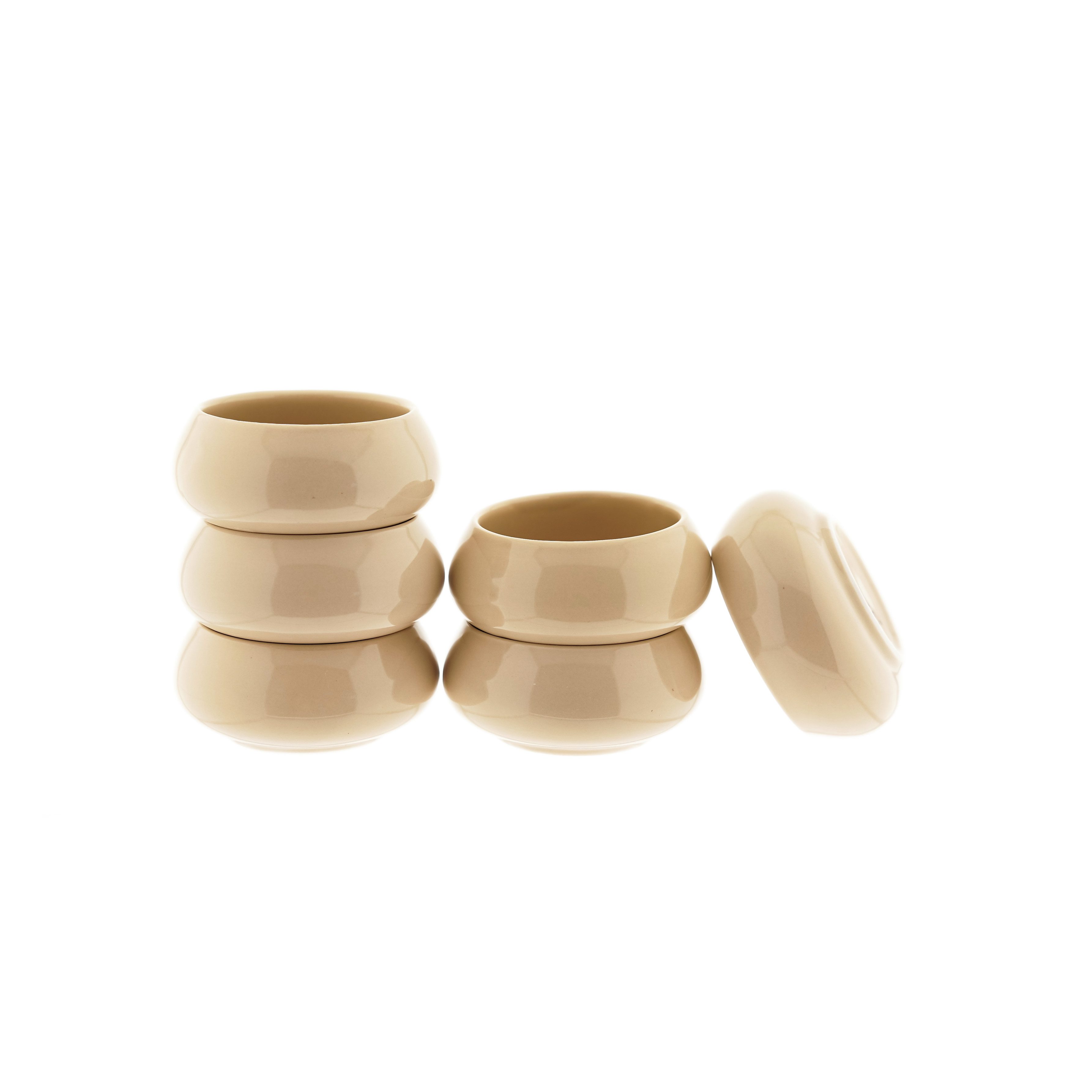 Almina Dipschale Lissa Bonna Biscuit, Porzellan, (Packung, 6-tlg), aus hochwertigem Porzellan, 8,5 x 4 cm