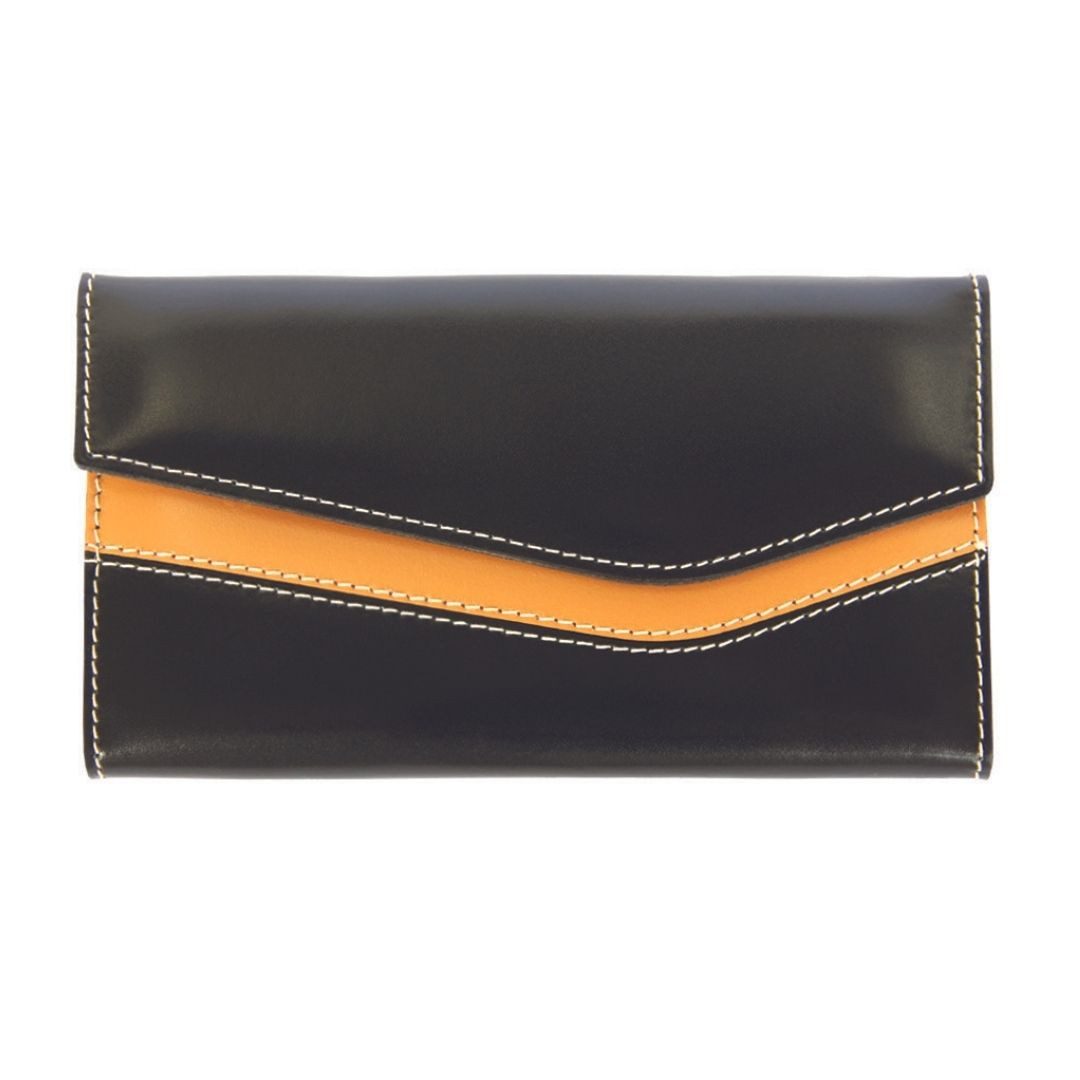 nippes Solingen Maniküre-Etui Maniküre-Set Seam, 7-tlg. Premium Nagelpflege mit Kontrast-Design, 7 tlg., echtes Leder