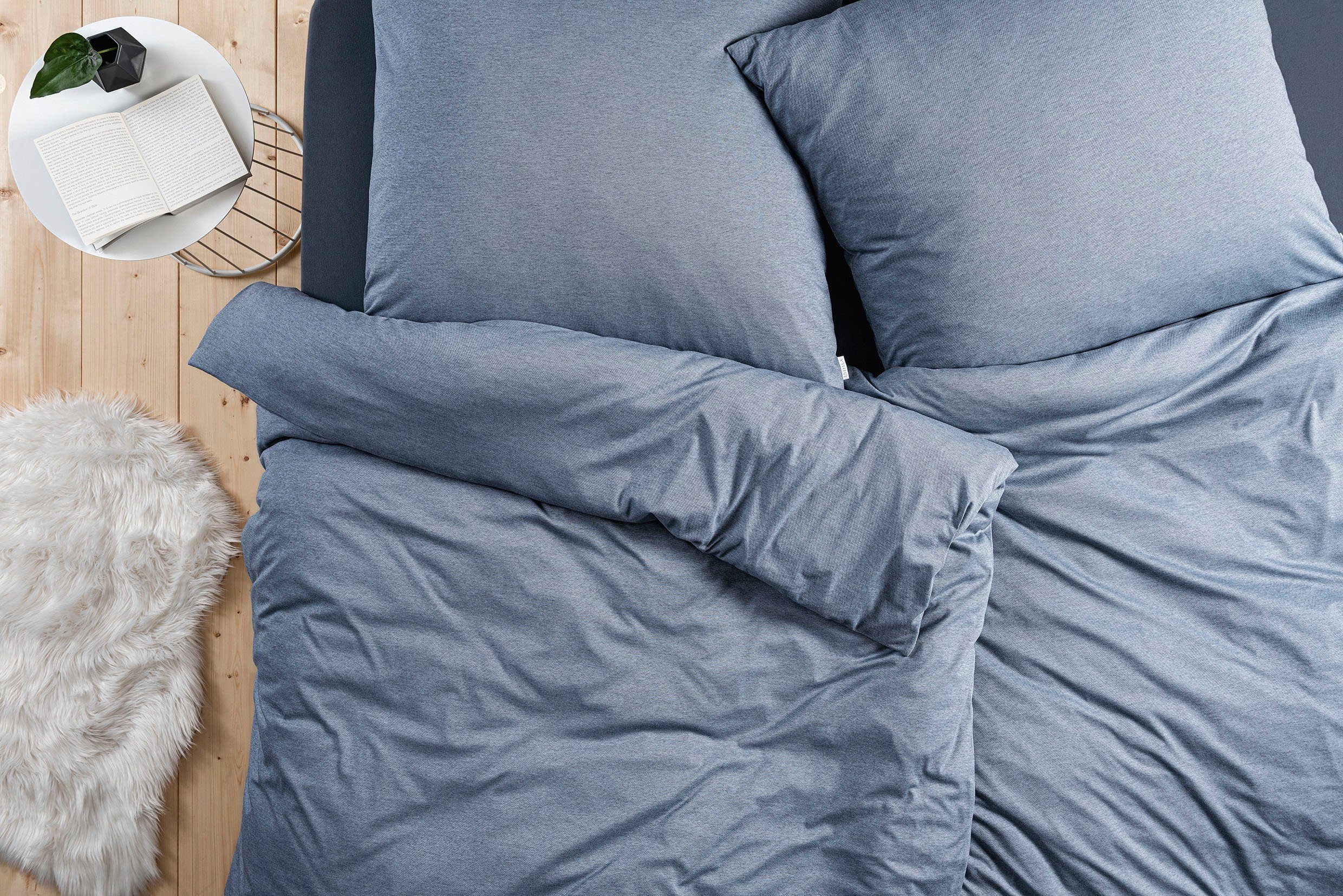 Estella Bettwäsche Takoma, Mako-Interlock-Jersey, 2 teilig, Gefertigt aus hochwertigem Mako-Interlock-Jersey aus 100% Baumwolle.