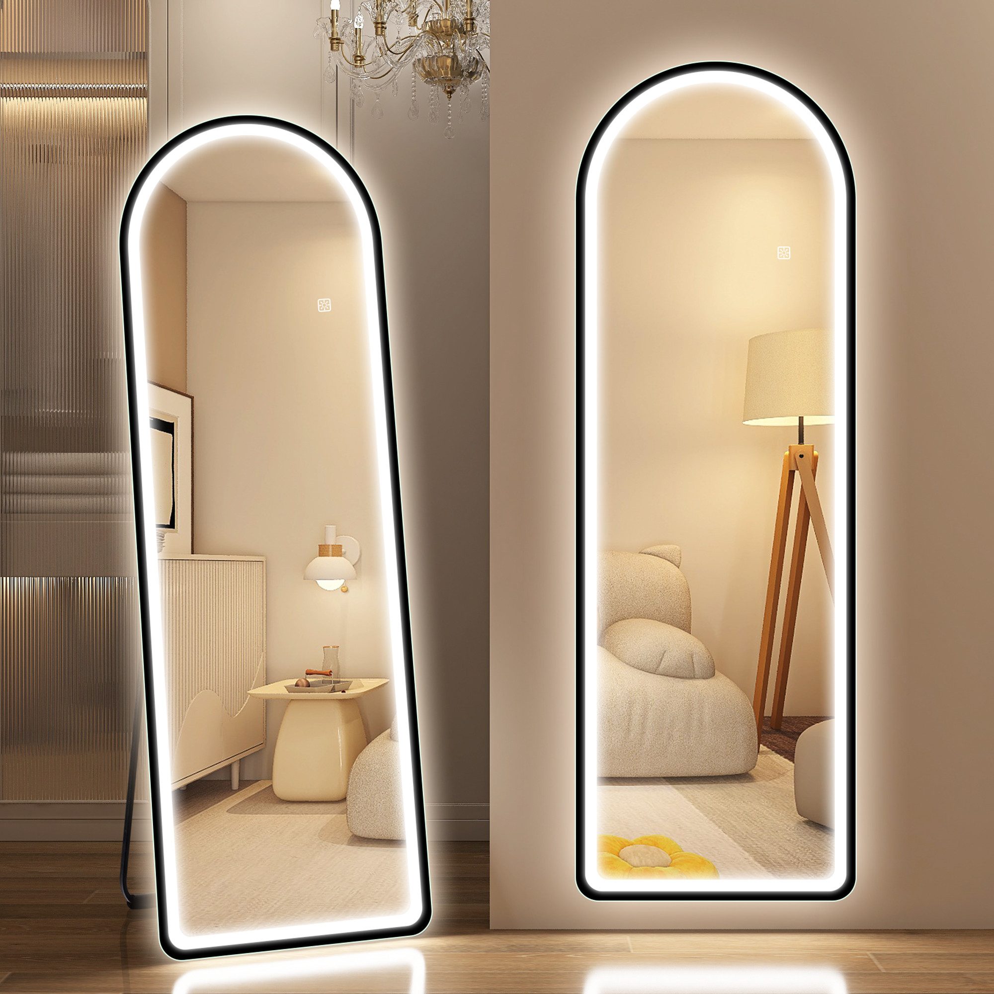 STARLEAD Standspiegel Ganzkörperspiegel mit LED-Leuchte und günstig online kaufen