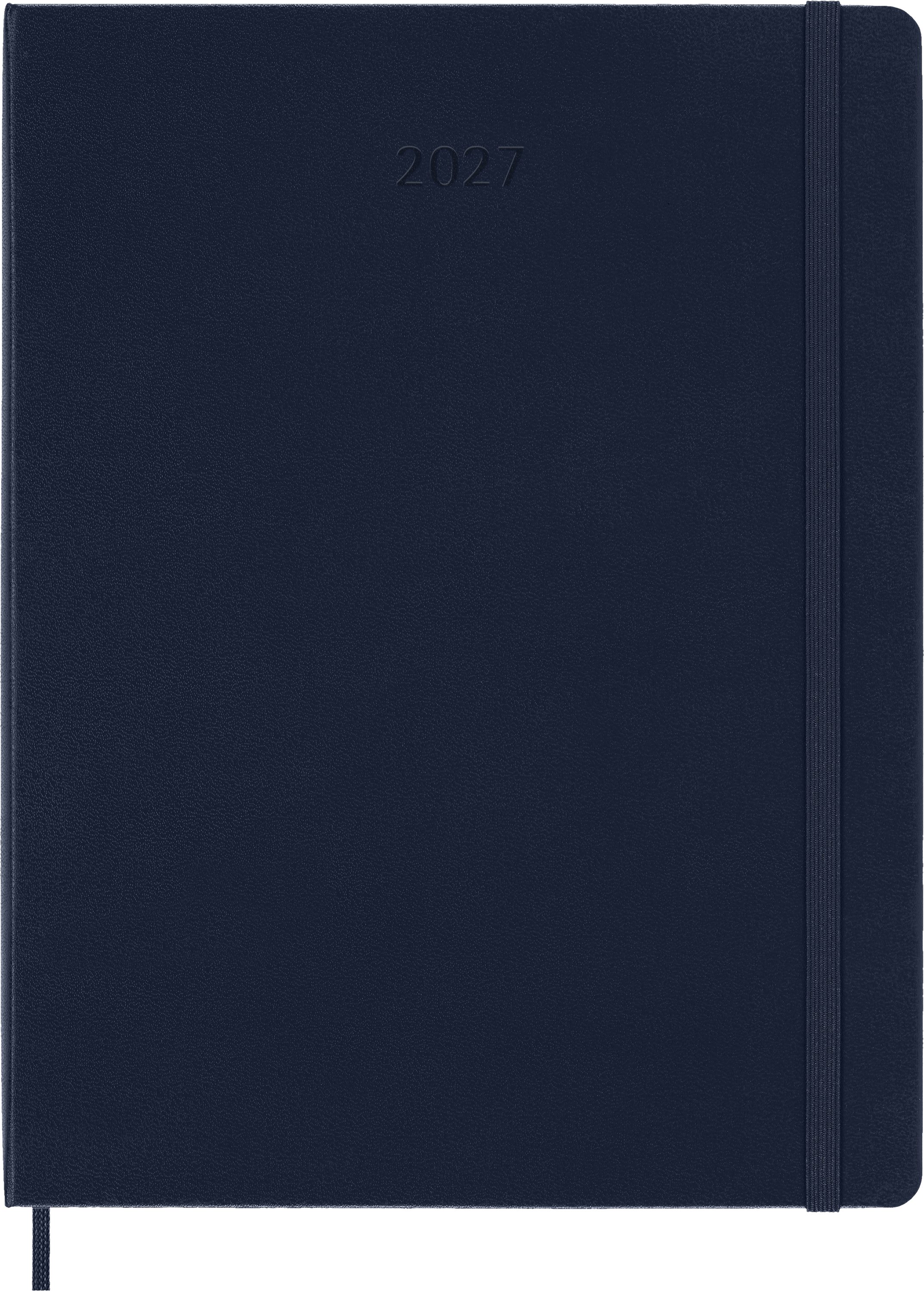 MOLESKINE Buchkalender, MOLESKINE 12 MONATE WOCHENNOTIZKALENDER 2027 - HARDCOVER XL/A4 -BLAU