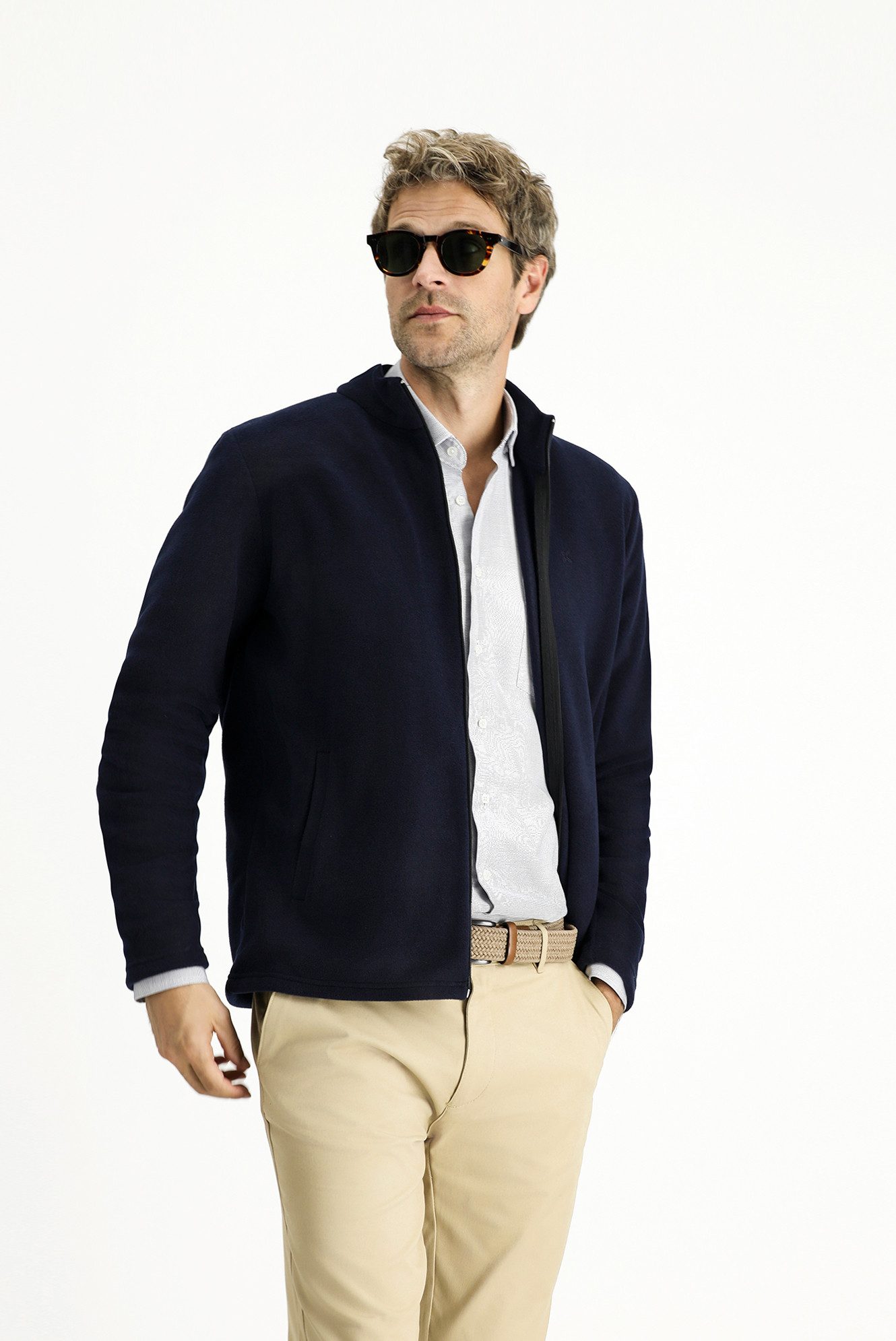 KIGILI Fleecepullover Fleece-Sweatshirt mit halblangem Reißverschluss (1er) günstig online kaufen