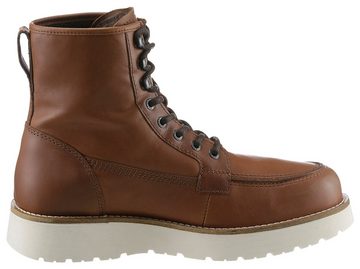 Tommy Hilfiger TH AMERICAN WARM LEATHER BOOT Winterstiefelette mit seitlicher TH-Logoprägung