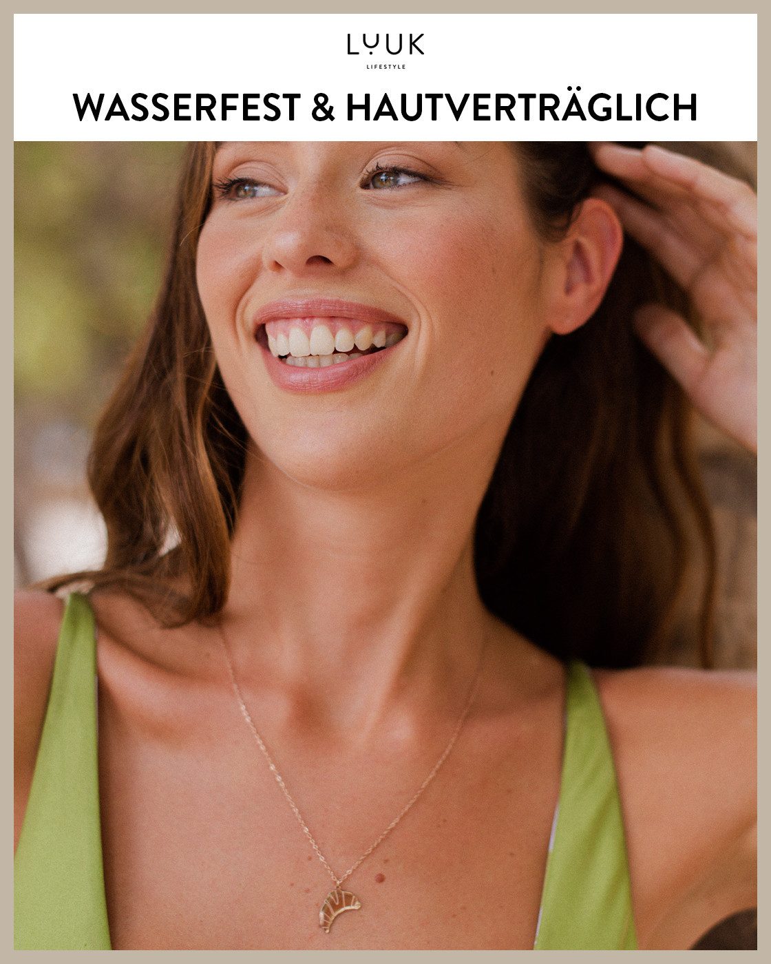 LUUK LIFESTYLE Kette mit Anhänger Croissant, günstig online kaufen