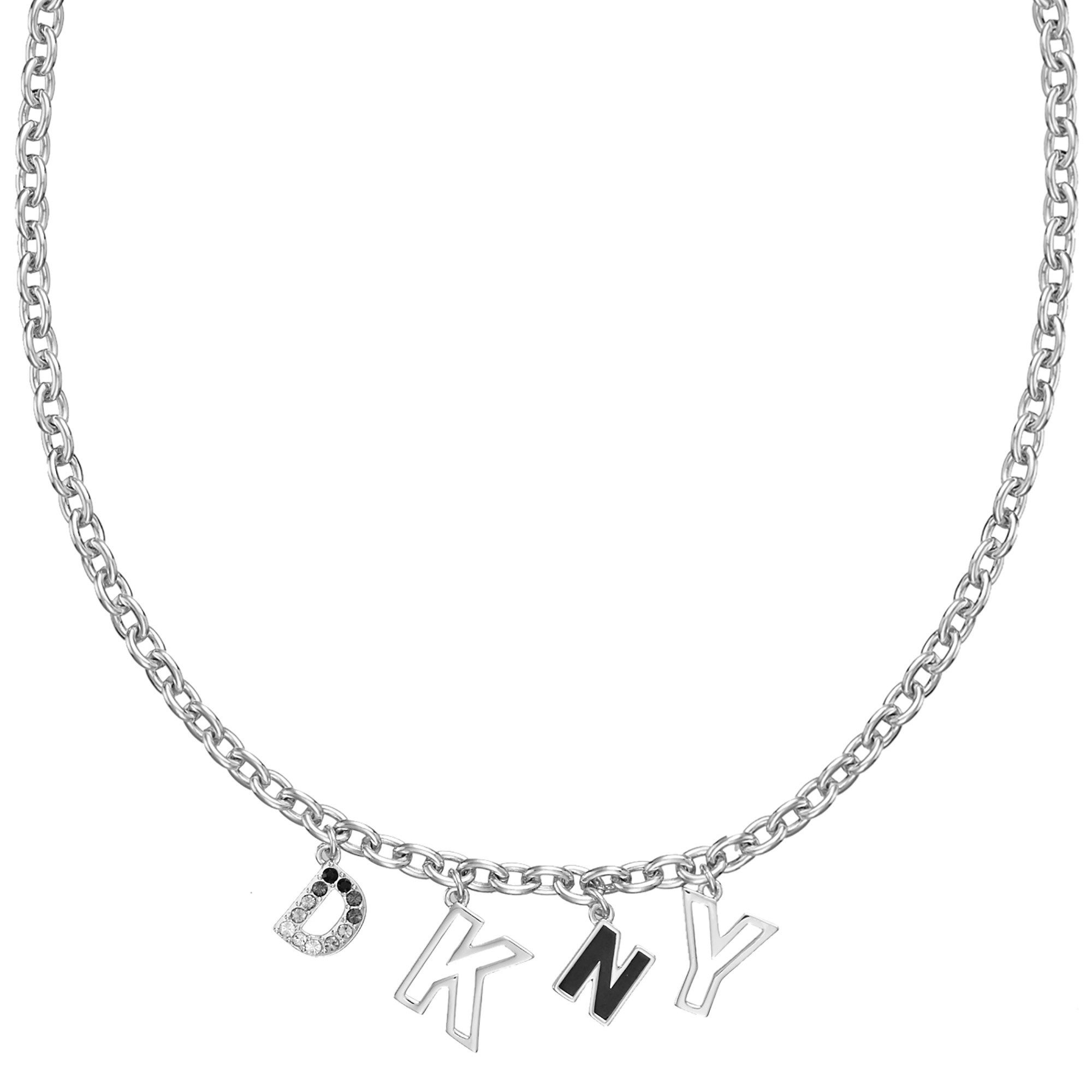 DKNY Kette mit Anhänger Charm silberfar... DKNY Kette mit Anhänger Charm silberfar...