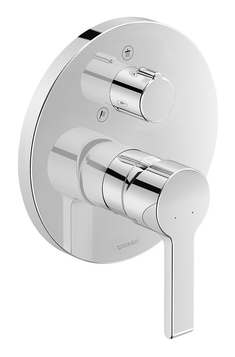 Duravit Duscharmatur B.2 Serie Einhebel mit Umstellventil Unterputz - Chrom Hochglanz