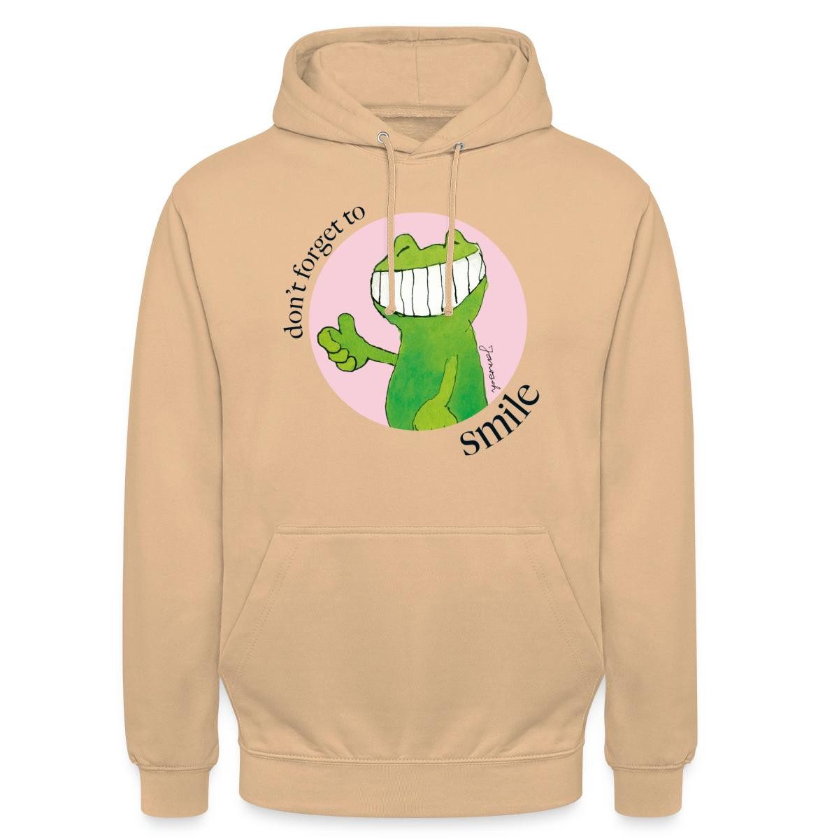 Hoodie Janosch Günter Kastenfrosch Don't Forget To Smile Unisex Hoodie