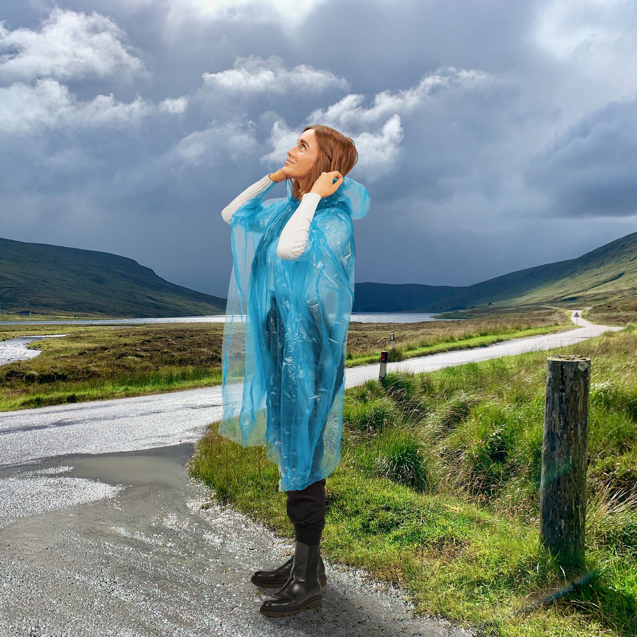 relaxdays Regenponcho Einweg Regenponcho 13er Set günstig online kaufen