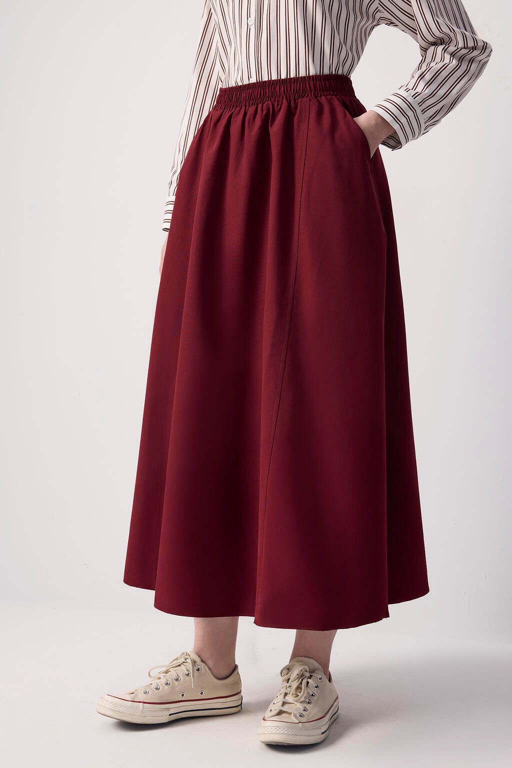 touche prive Faltenrock GEWEBTER ROCK MIT ELASTISCHER TAILLE günstig online kaufen