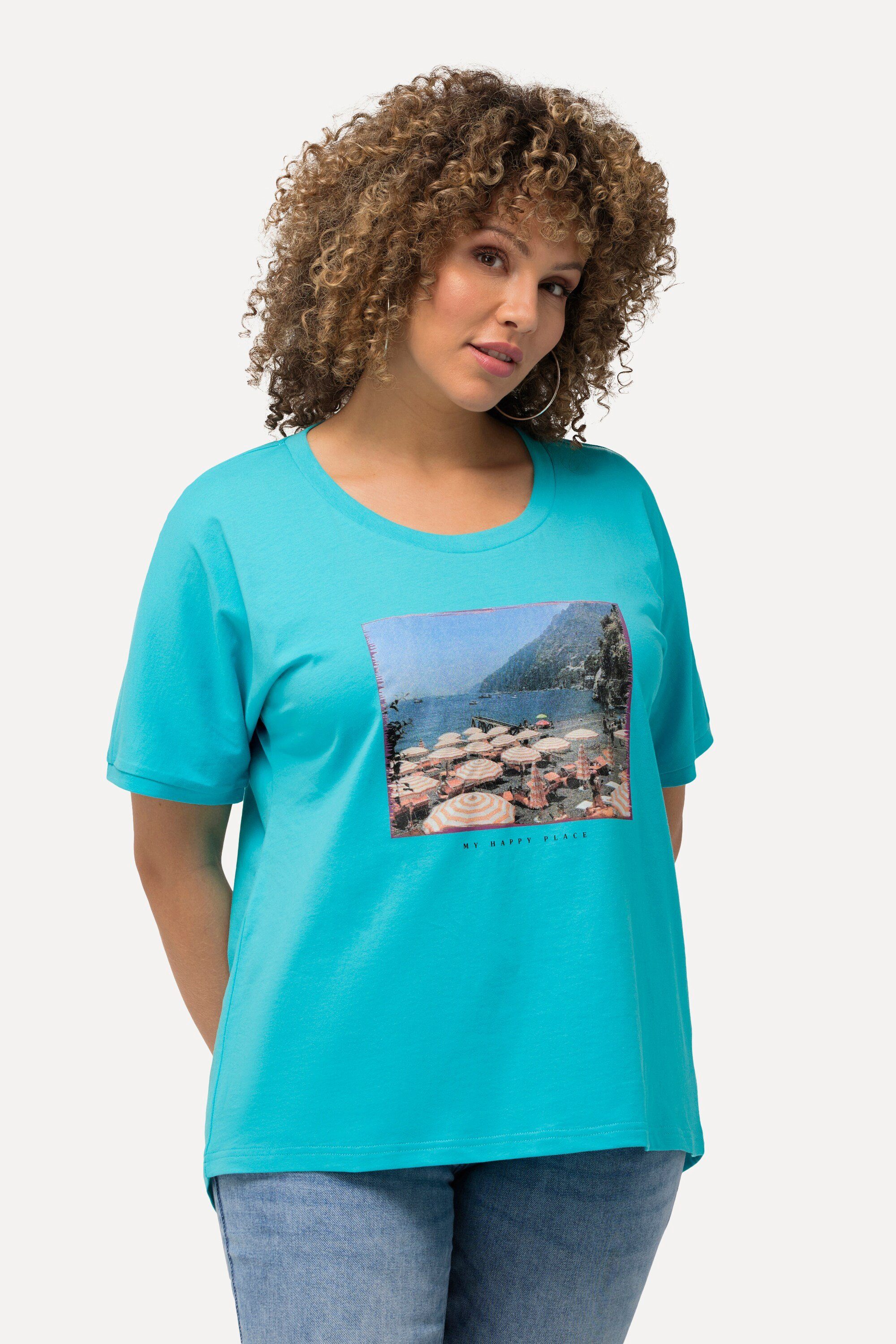 Ulla Popken T-Shirt T-Shirt Fotomotiv Oversized günstig online kaufen