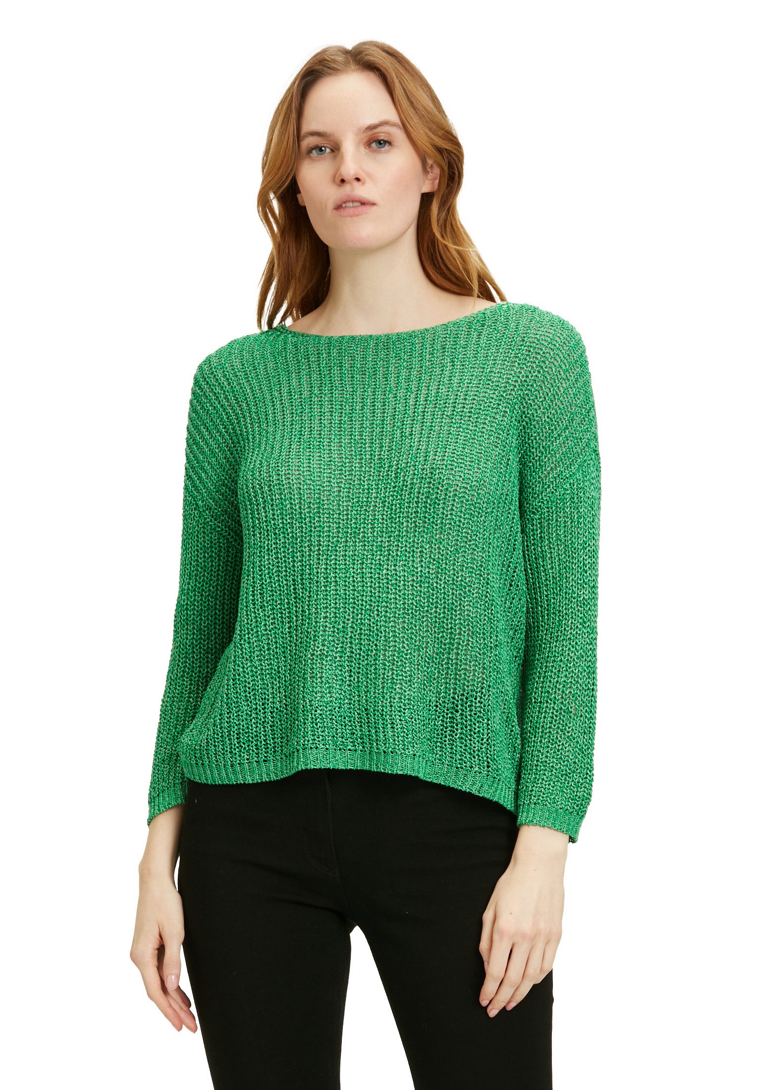 Betty Barclay Strickpullover Betty Barclay Basic-Strickpullover mit Rippenstruktur (1-tlg) Struktur