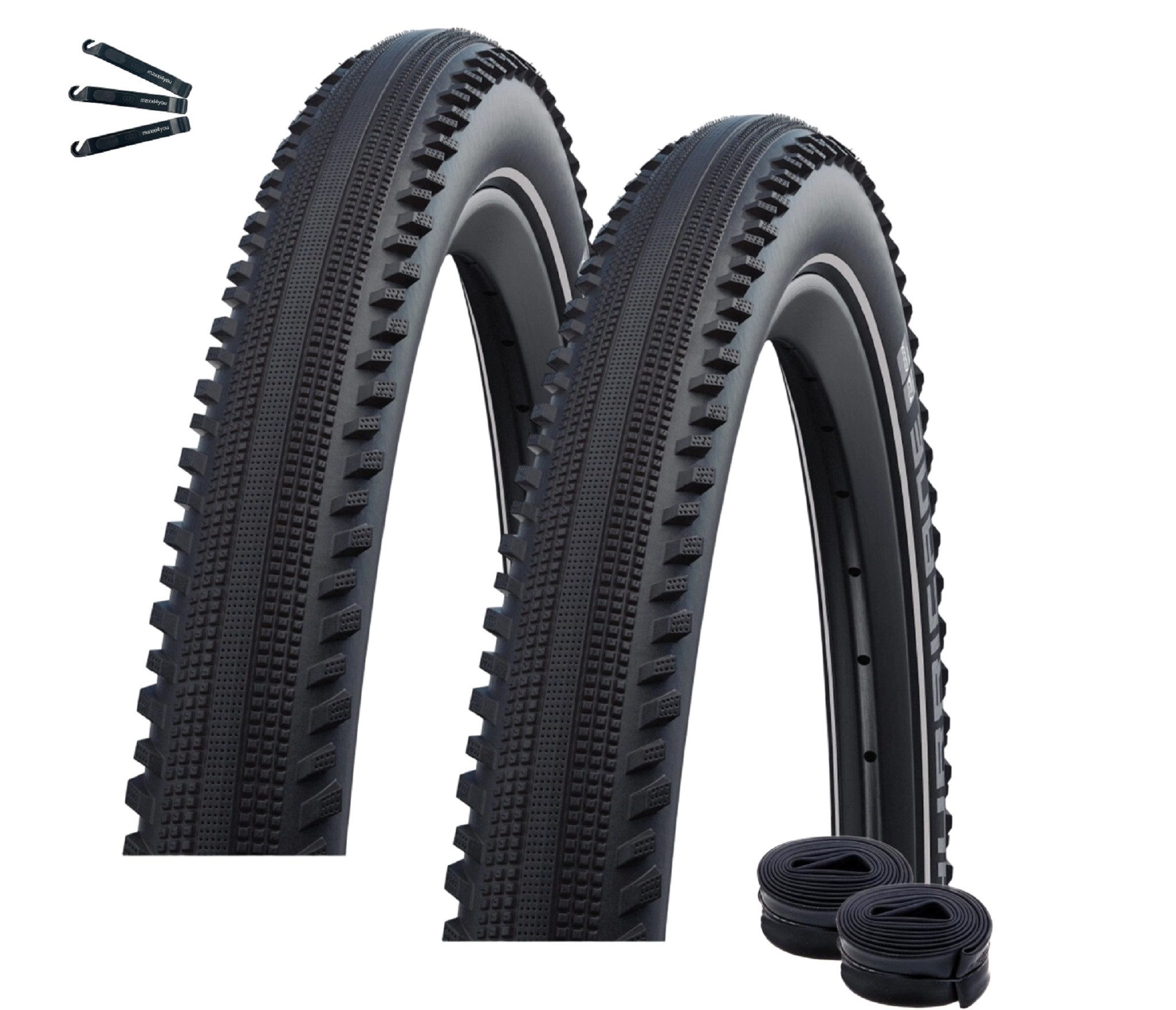 maxxi4you Fahrradreifen 2 x Schwalbe Fahrradreifen Hurricane + 2 x Schwalbe inkl. Reifenheber
